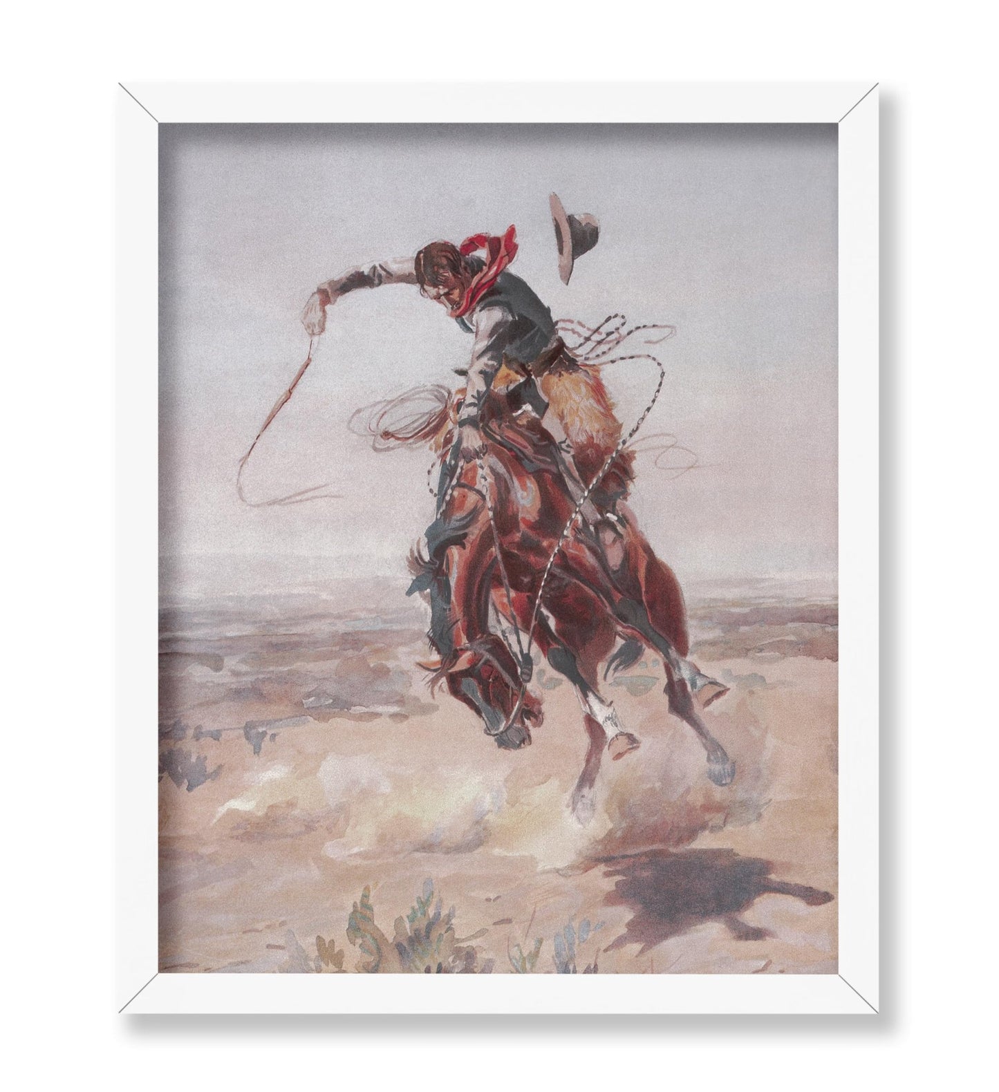 Charles Marion Russell - A Bad Hoss No1
