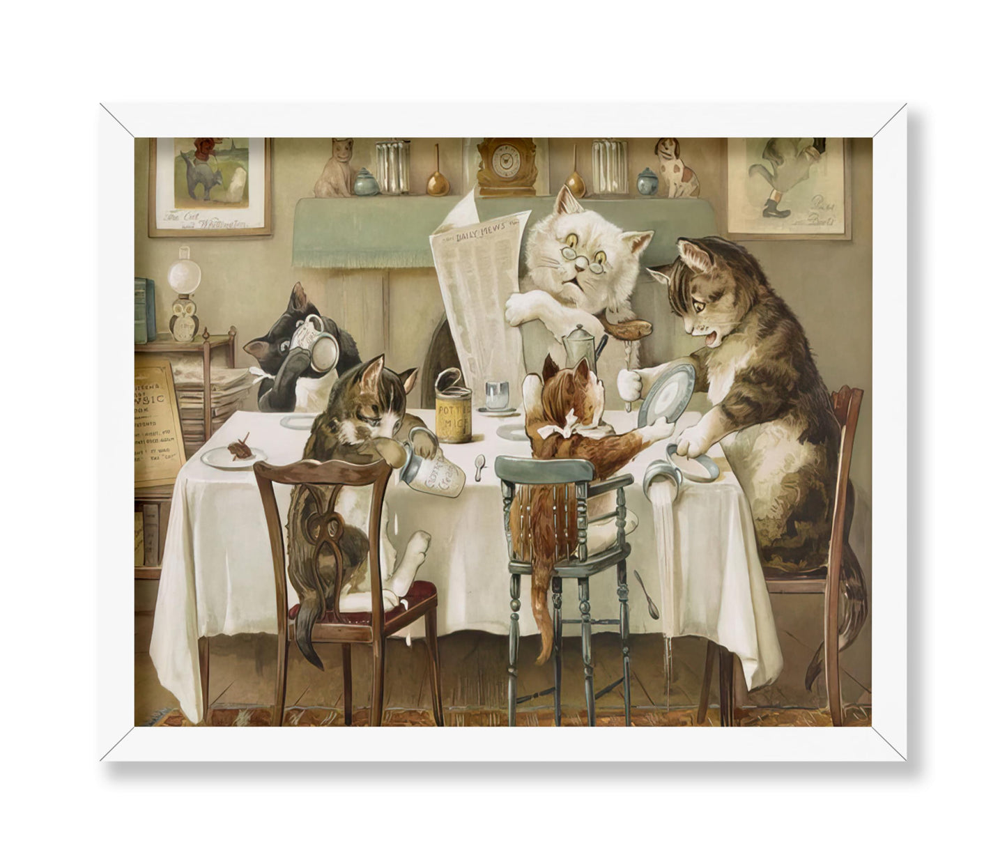 Cats At Meal Time