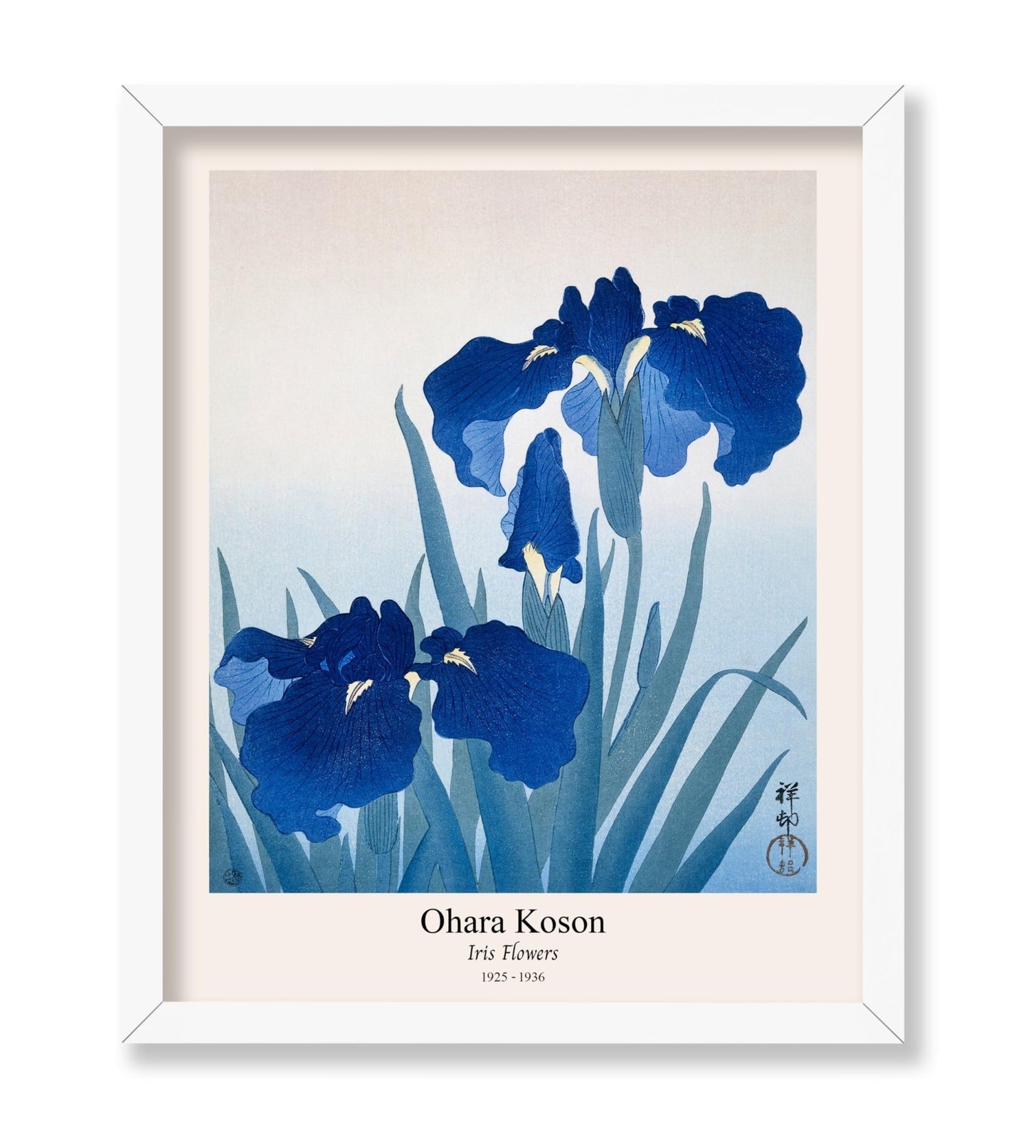 Ohara Koson - Iris Flowers No1