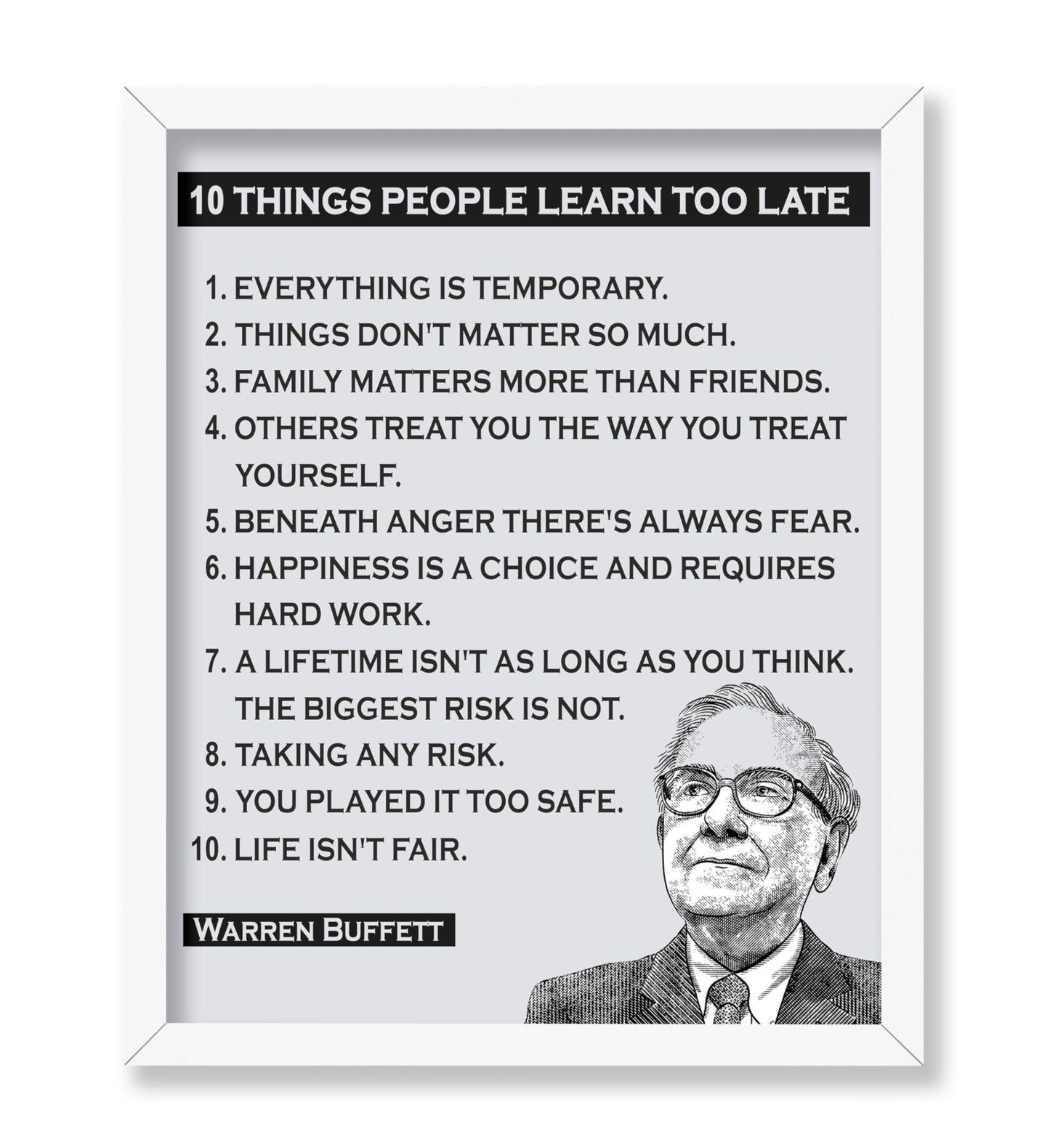 Things People Learn Too Late