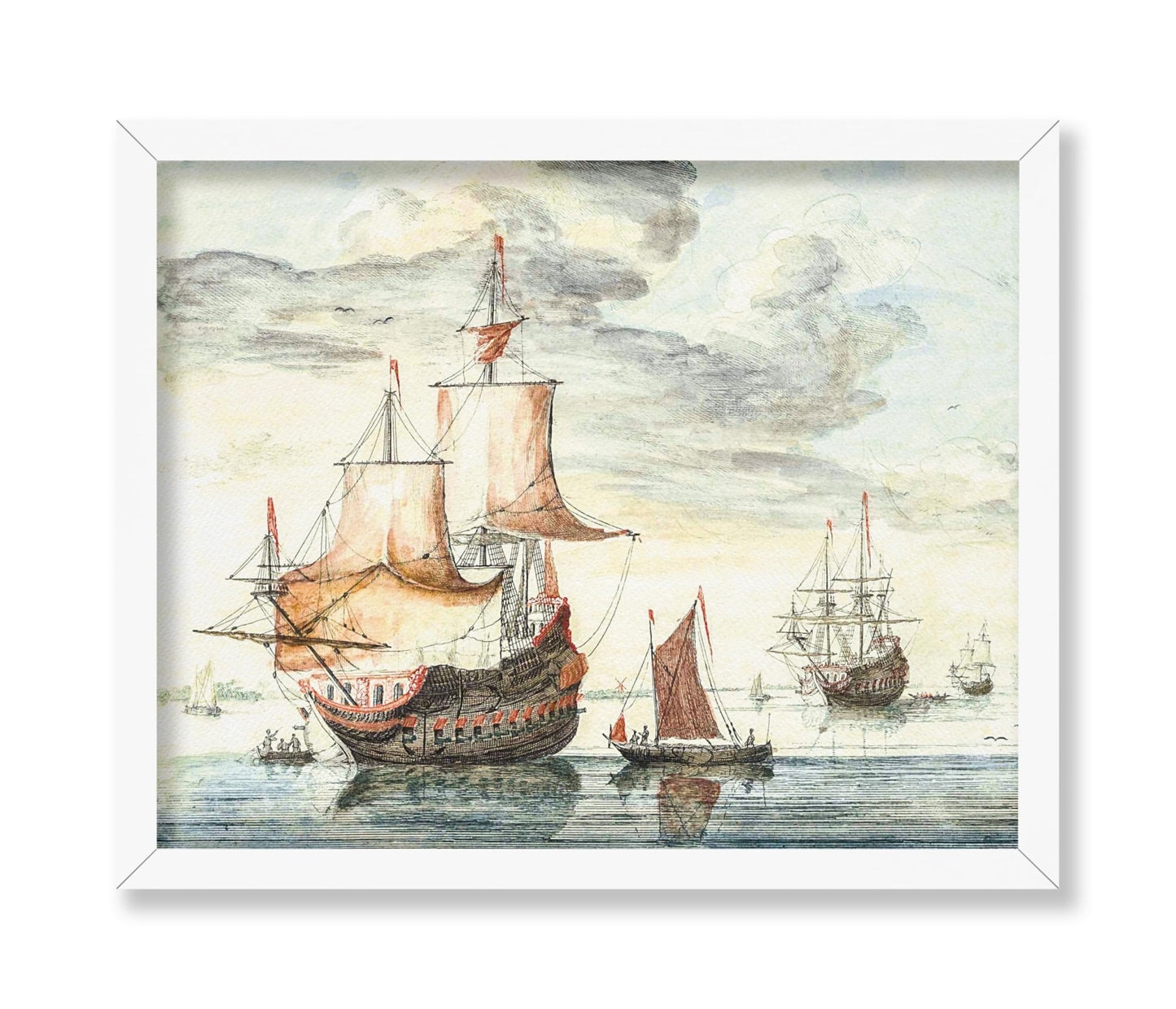 Ships on A Calm Sea
