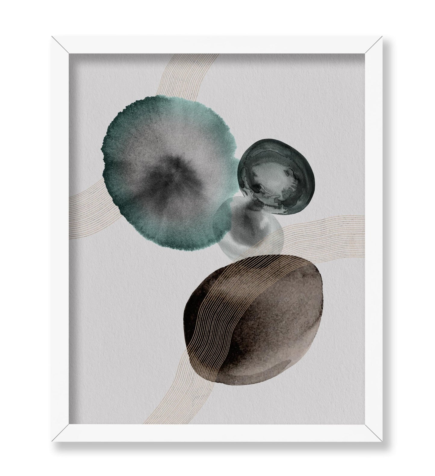 Watercolor Stain Circles No1