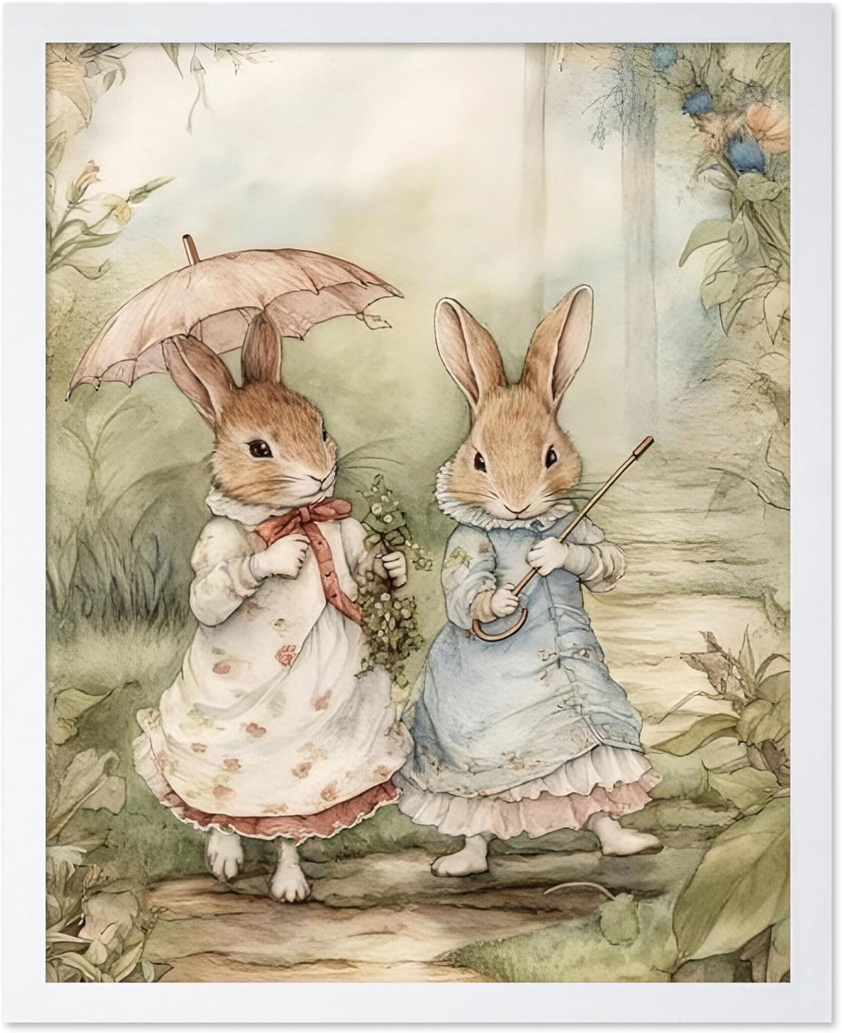 Two Cute Rabbits