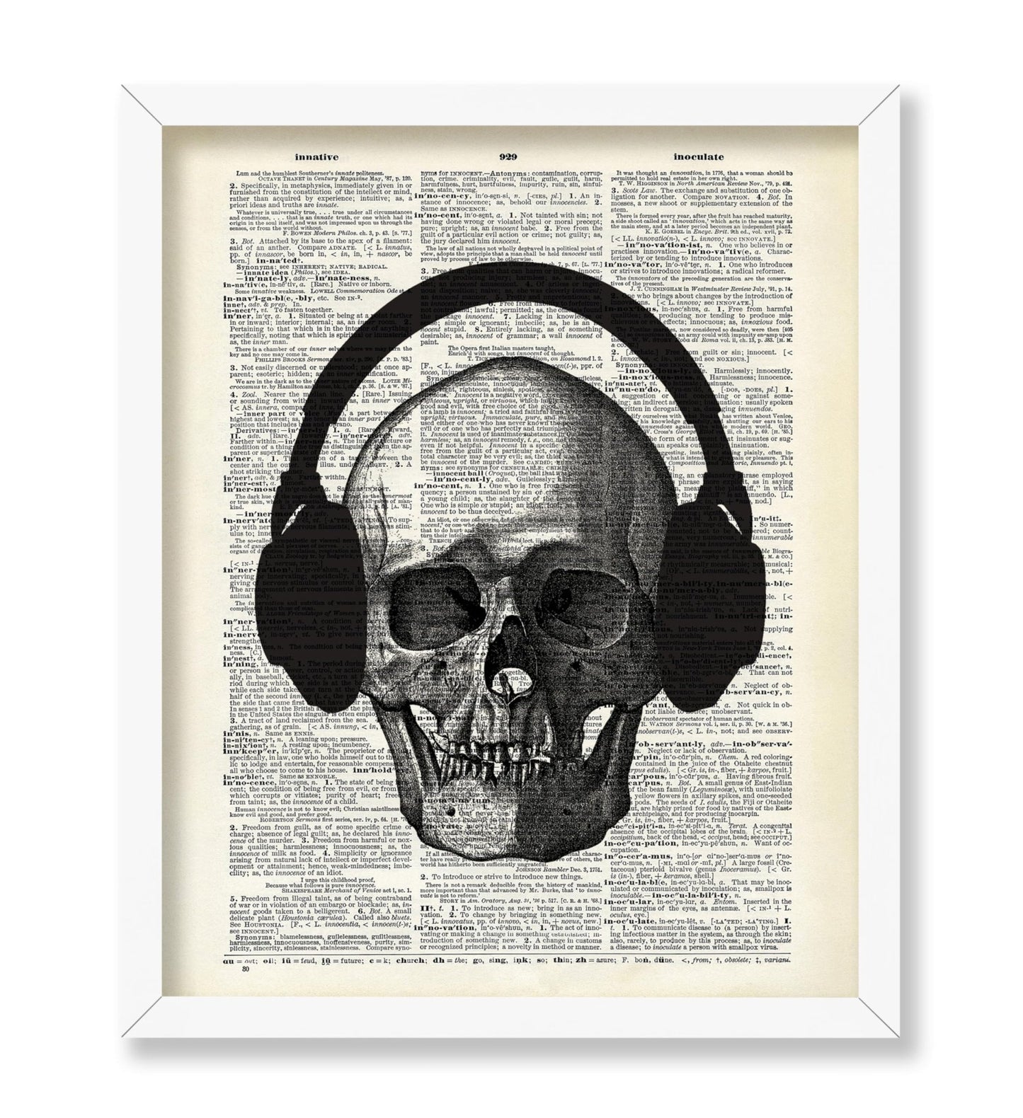 Skull with Headphones