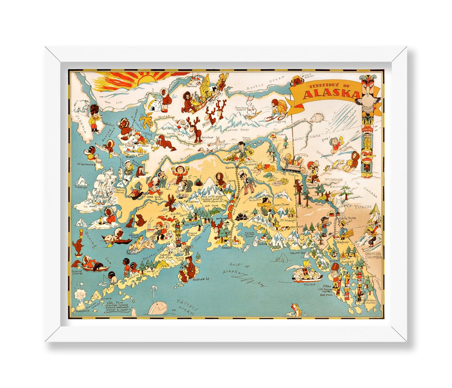 Ruth Taylor - Pictorial Map of Alaska