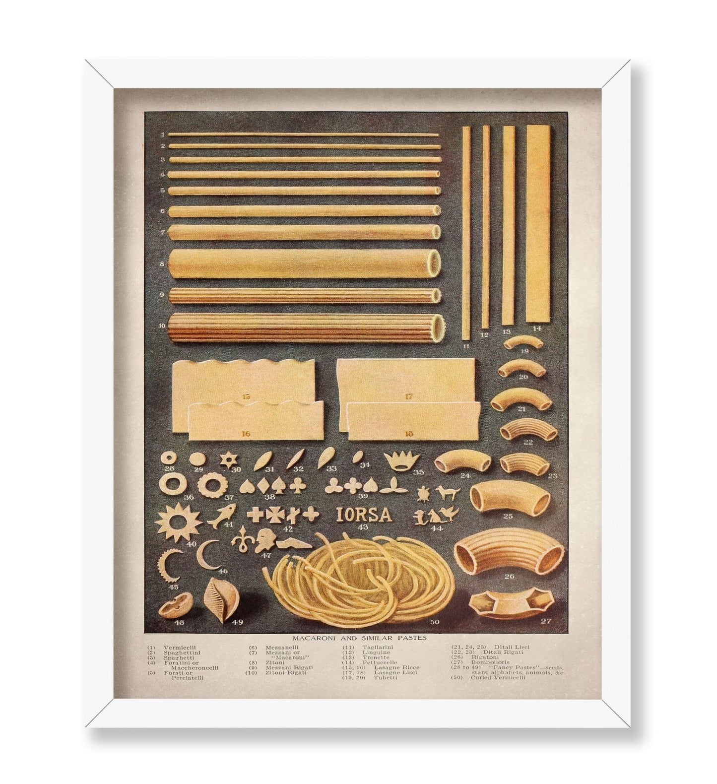 Varieties of Pasta