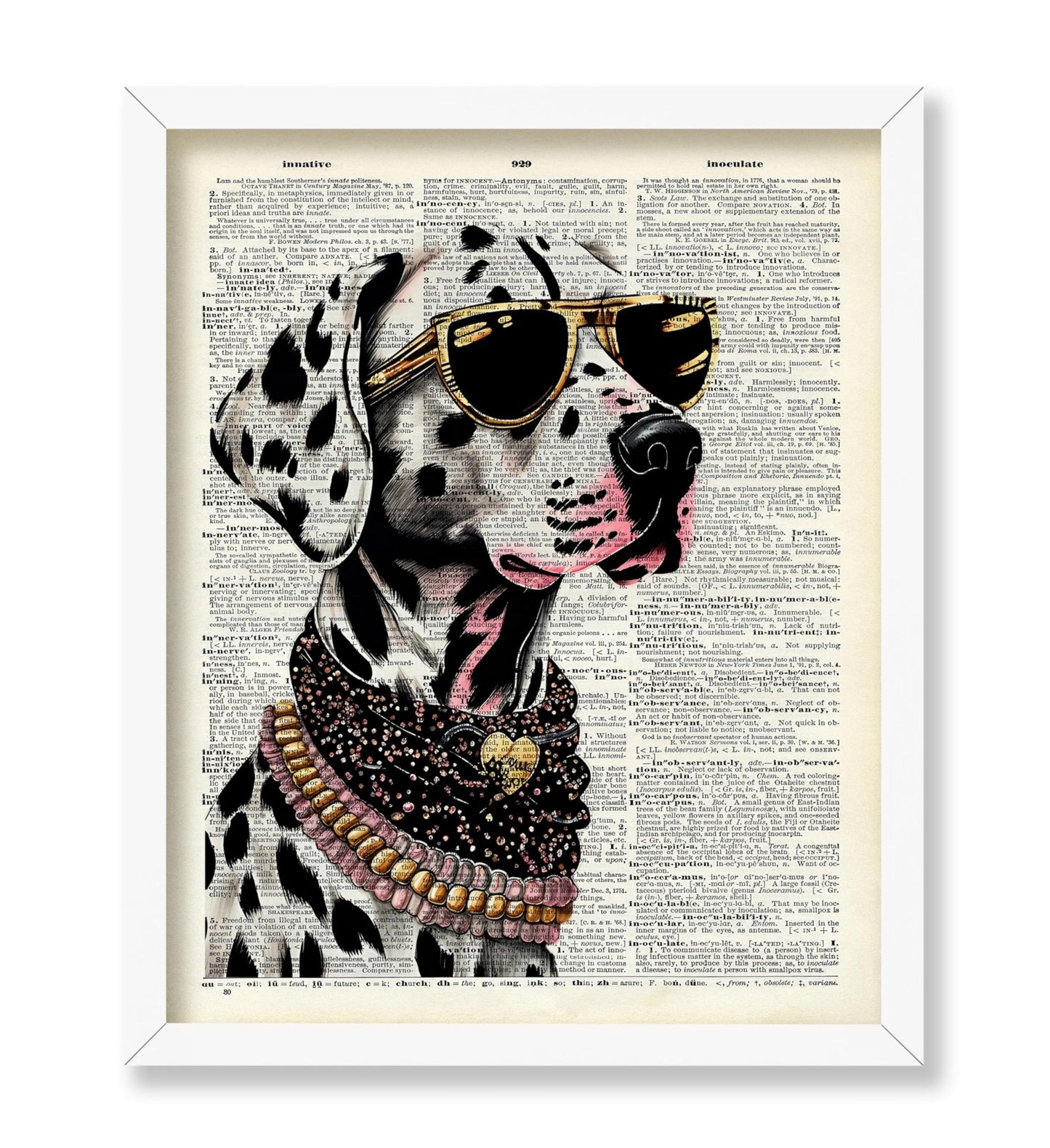 Dalmatian in Glasses No3