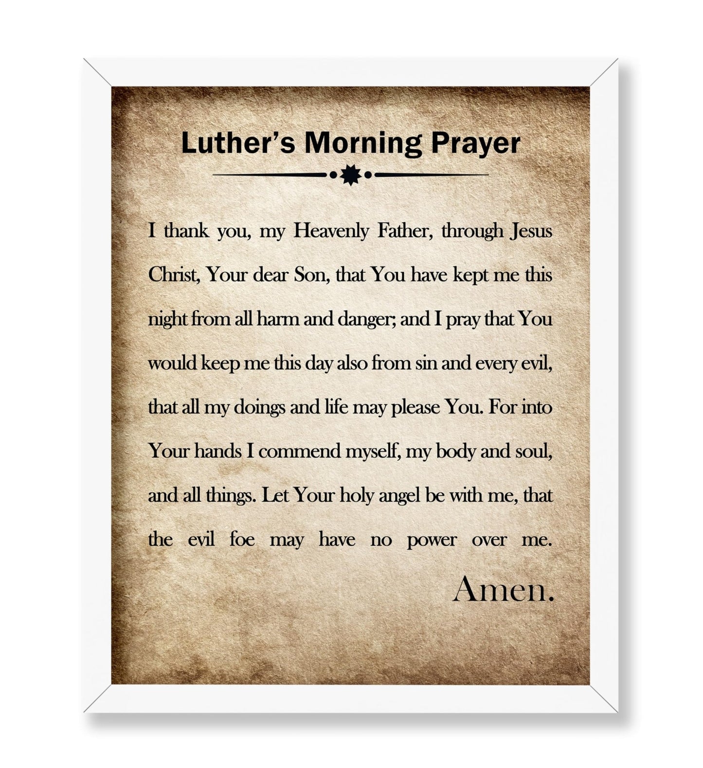 Luther's Morning Prayer