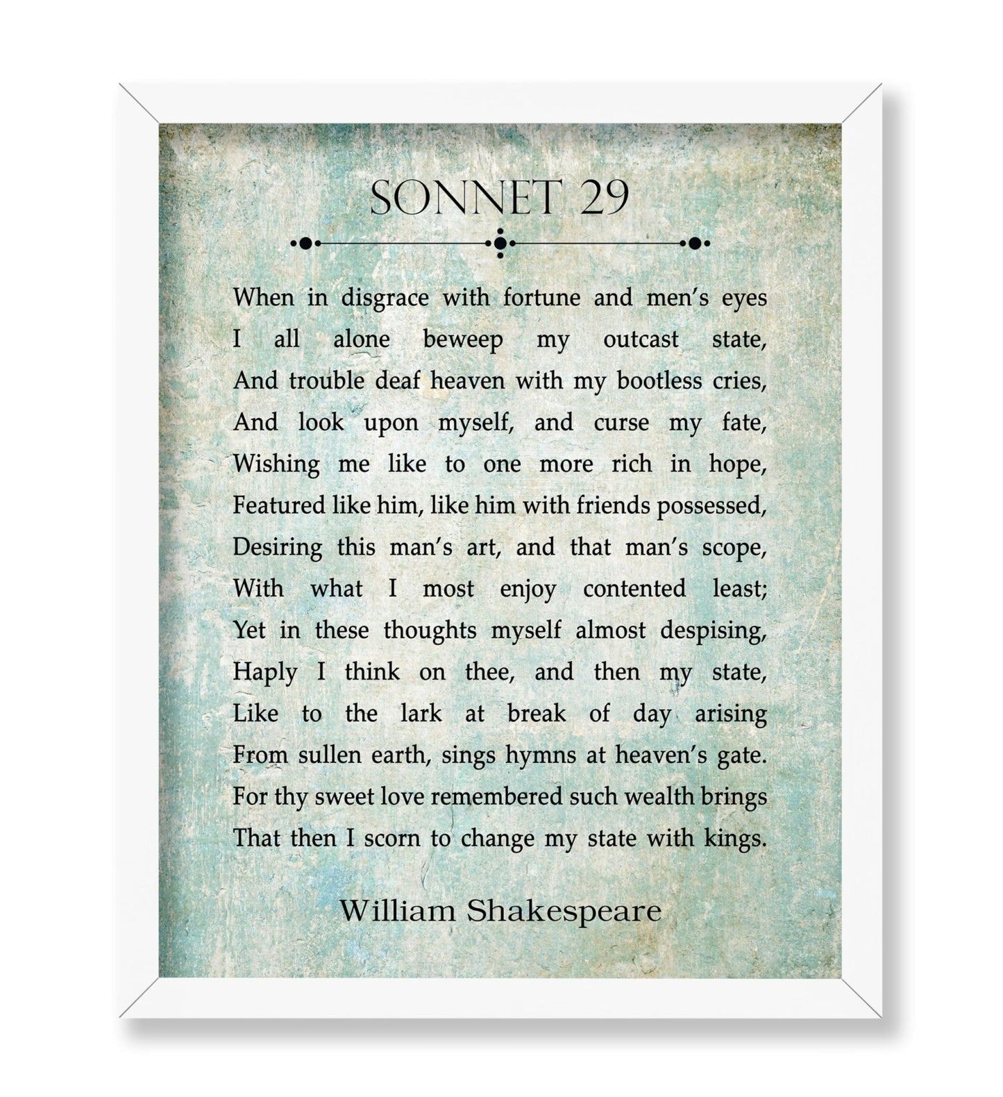 Sonnet 29