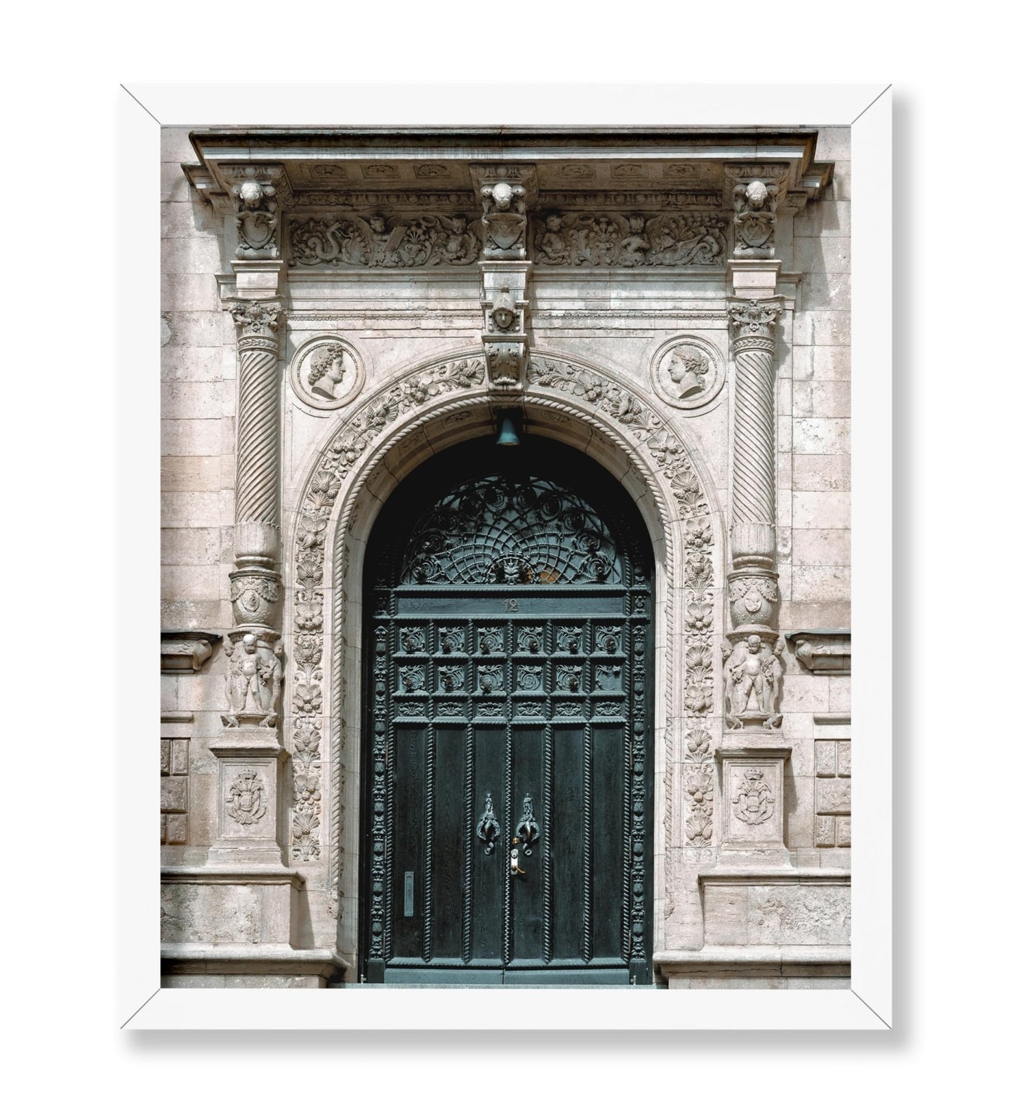 Red Limestone Decorated Gate