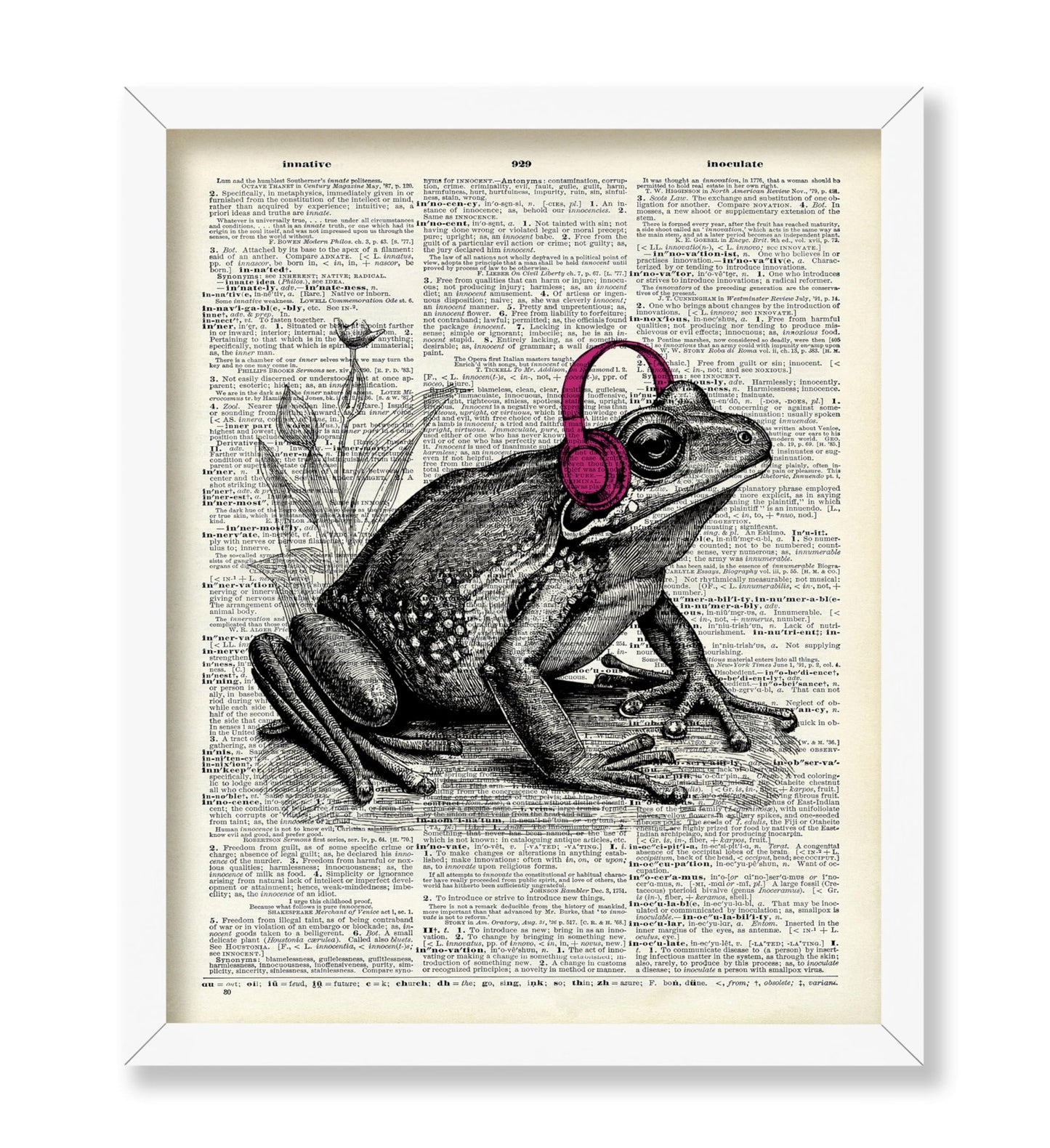 Frog With Headphones