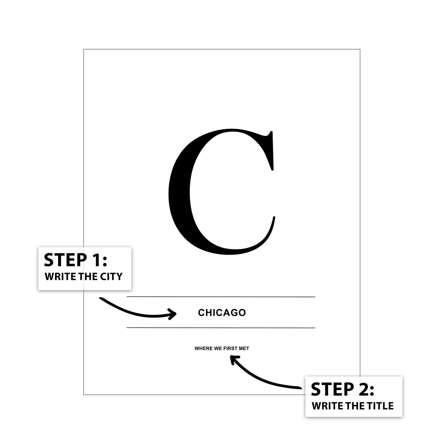 Letter C - City