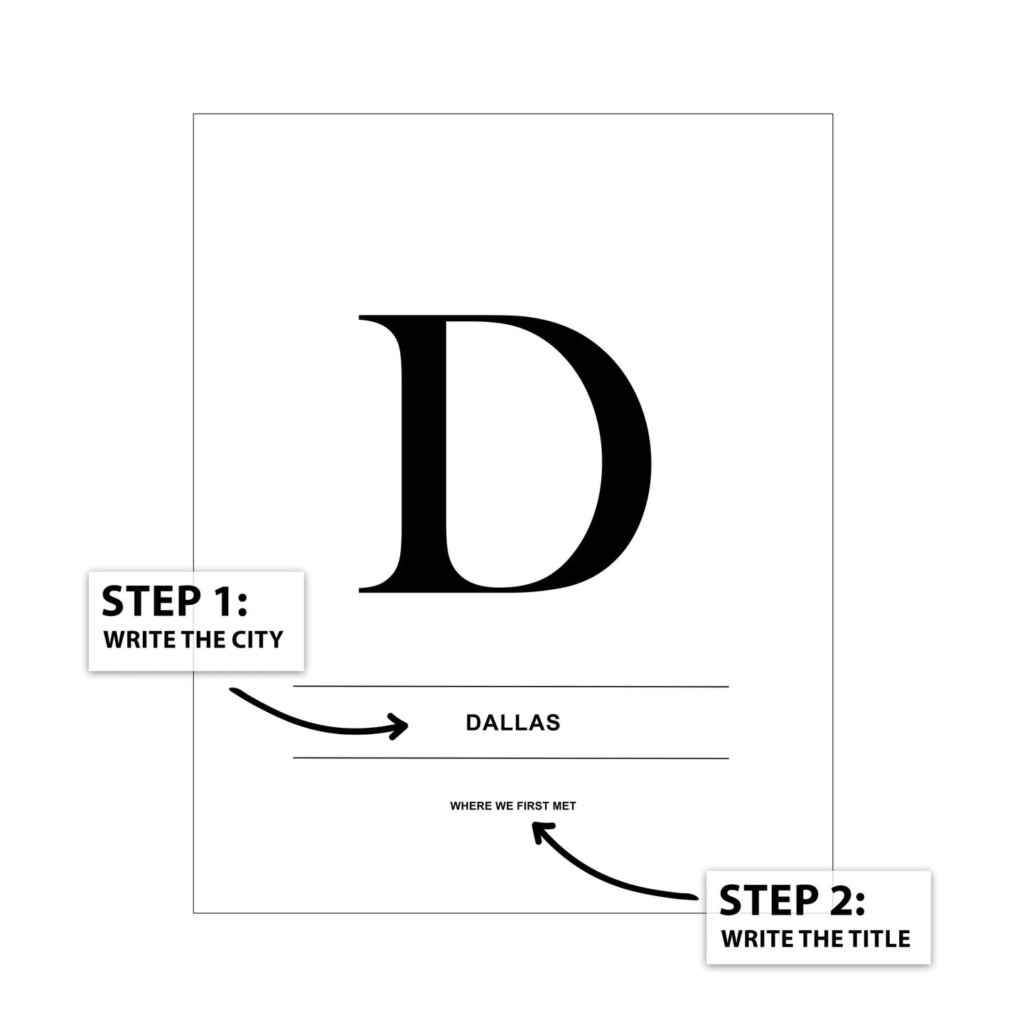 Letter D - City