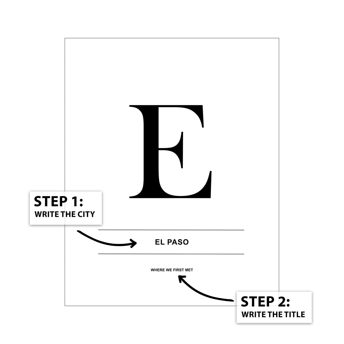 Letter E - City