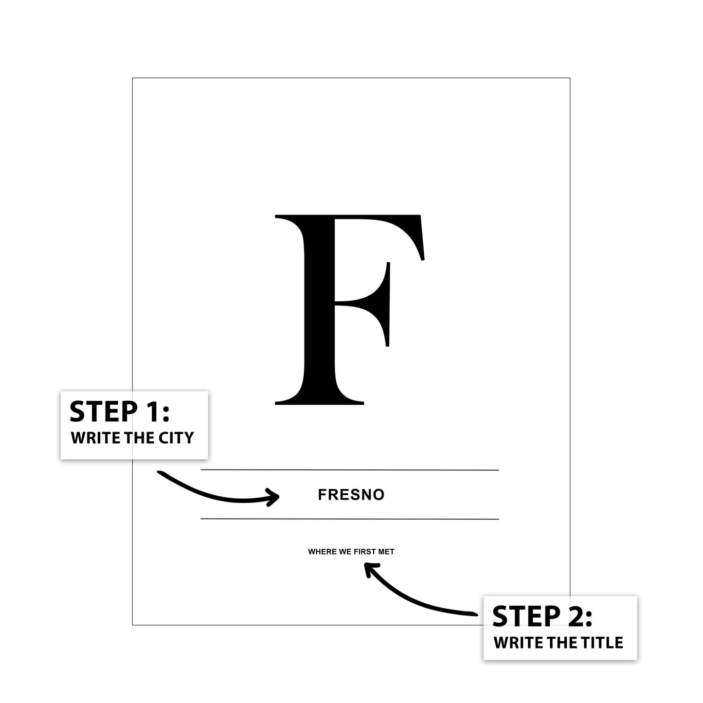 Letter F - City