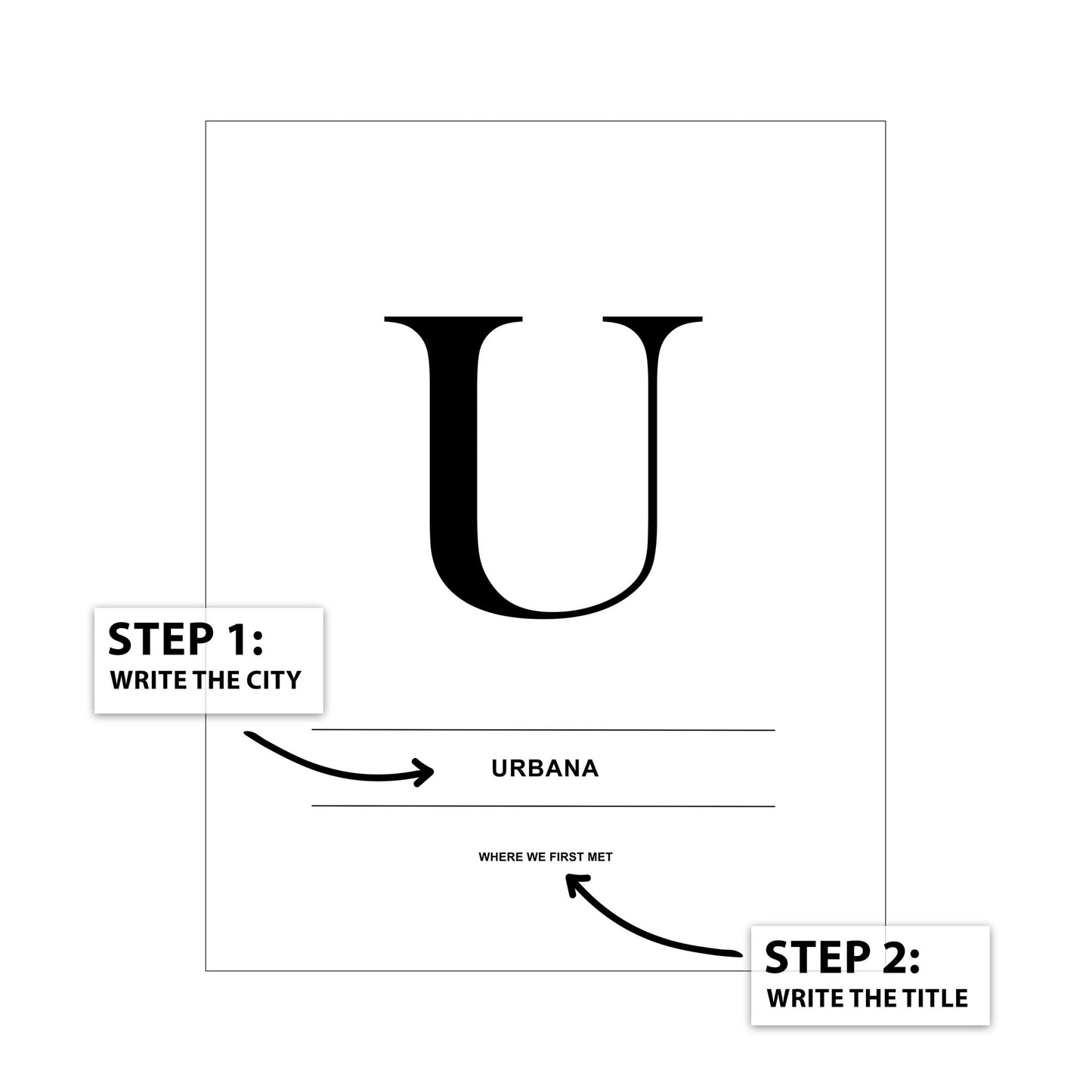 Letter U - City