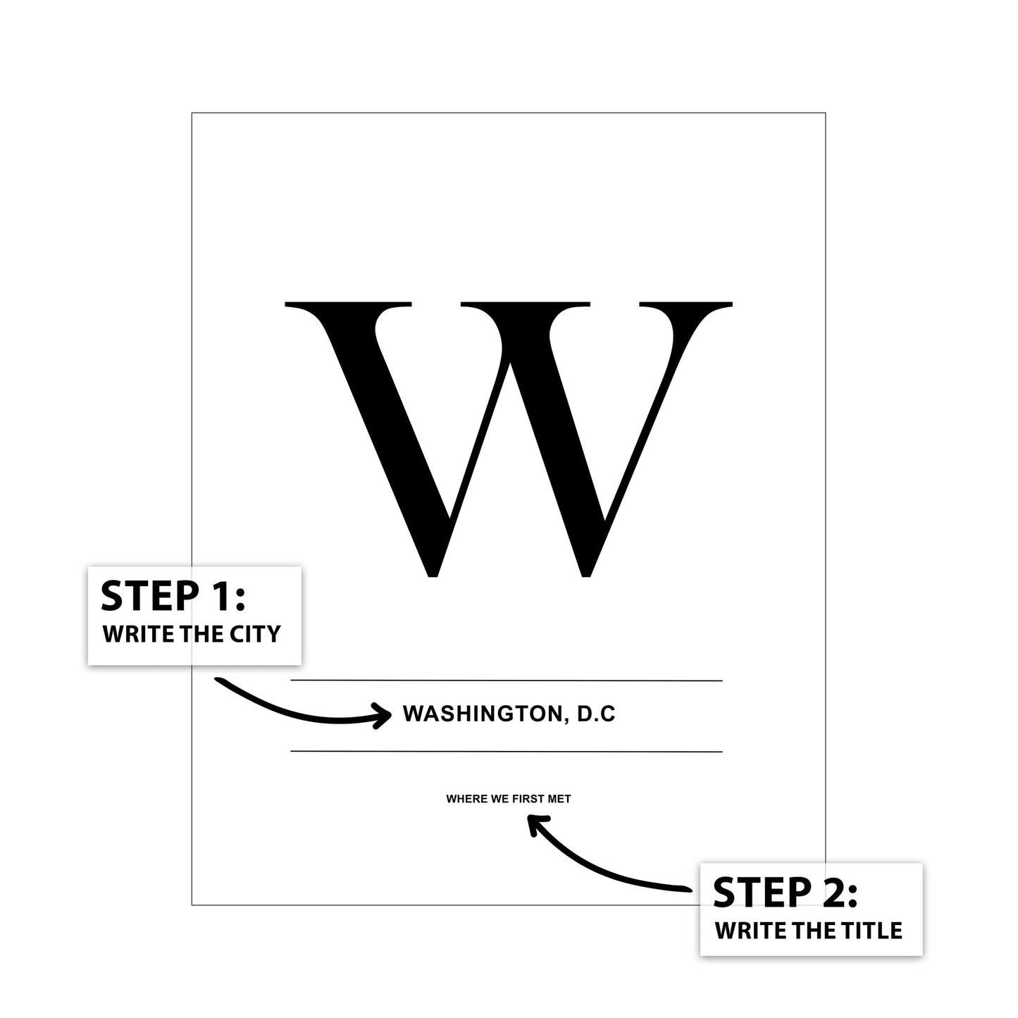 Letter W - City
