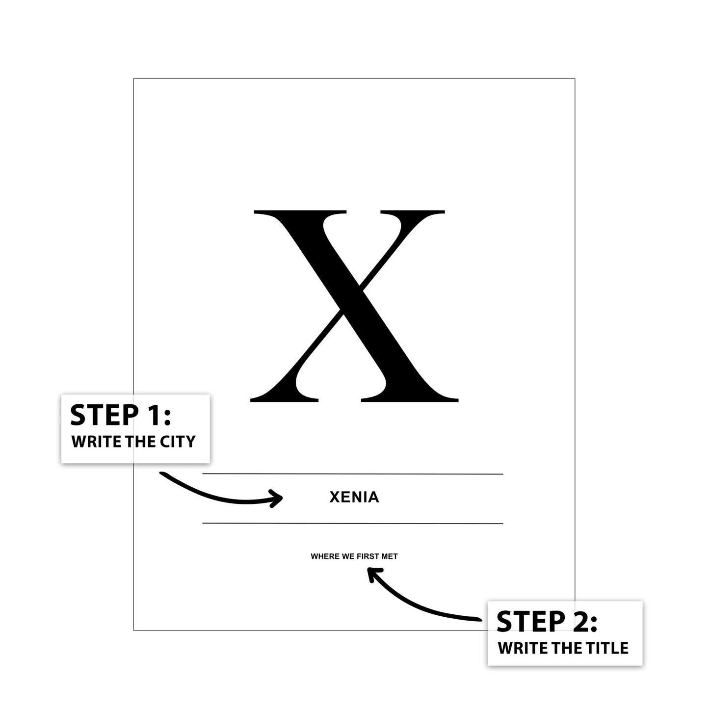 Letter X - City