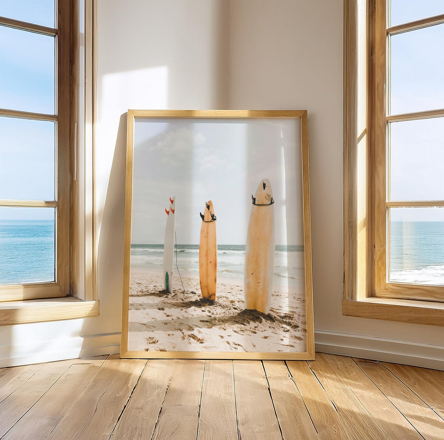 Surfboards Mockup on the Beach