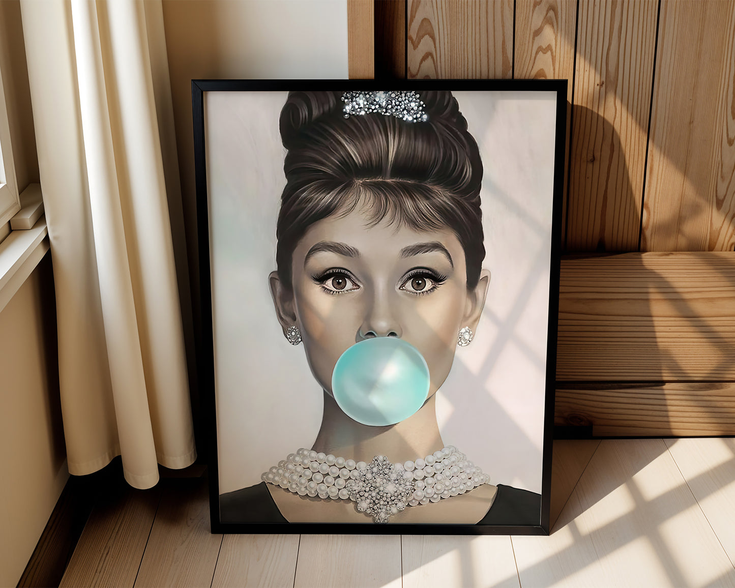 Audrey Teal Bubble Gum No2