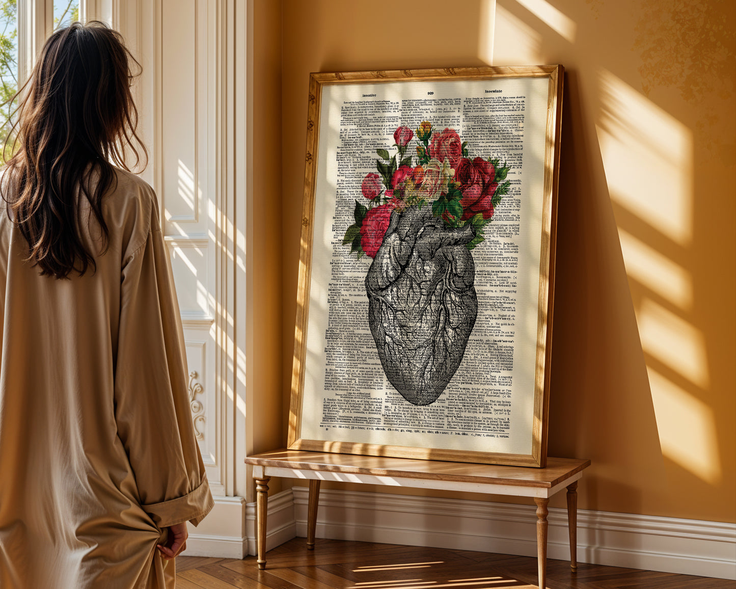 Floral Anatomical Heart No2