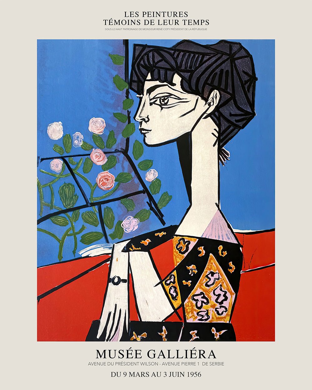 Picasso - Jacqueline with Flowers – Poster Master