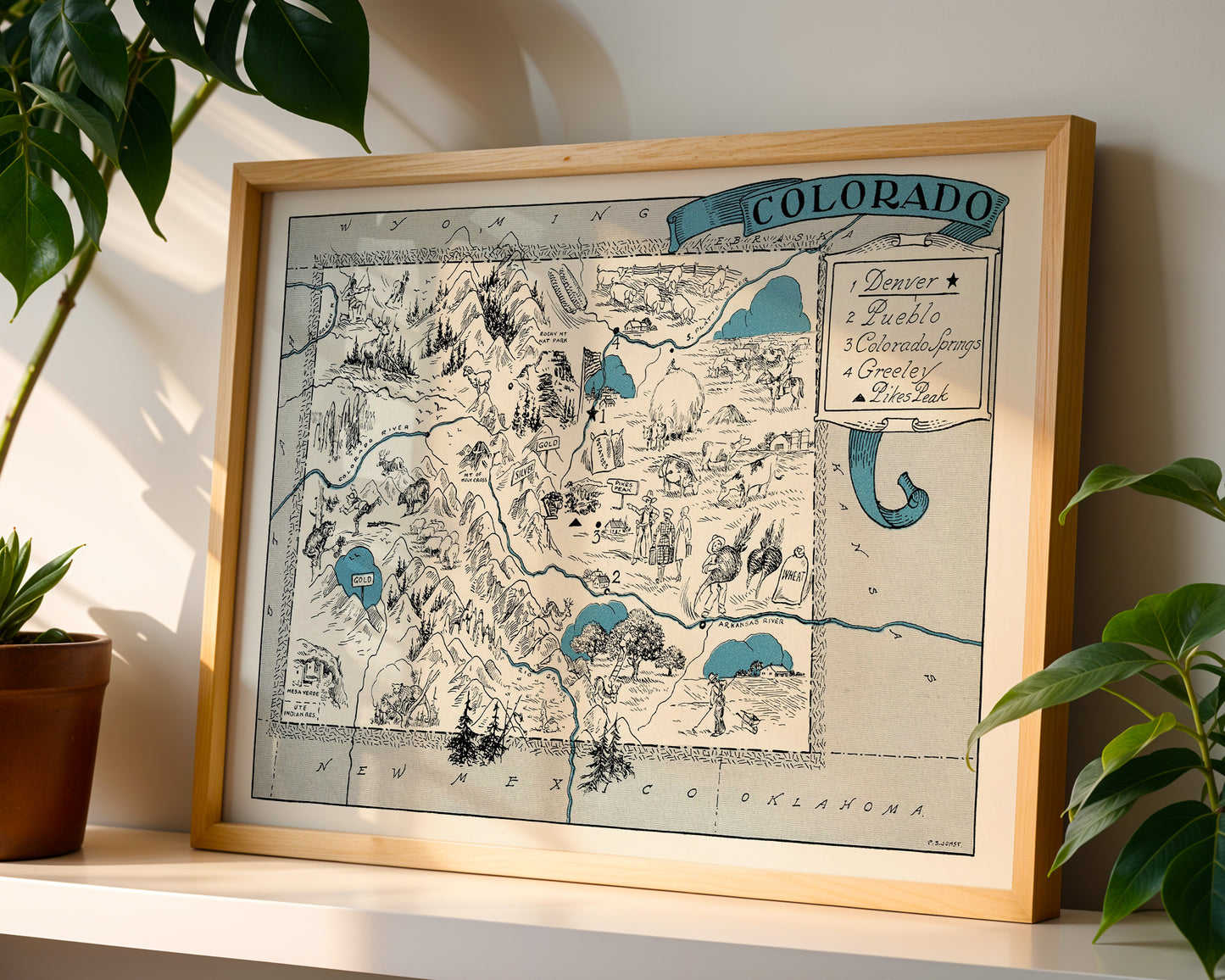 Colorado Pictorial Map