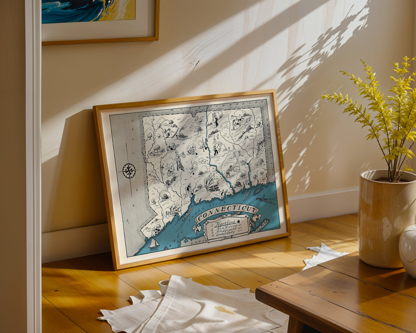 Connecticut Pictorial Map