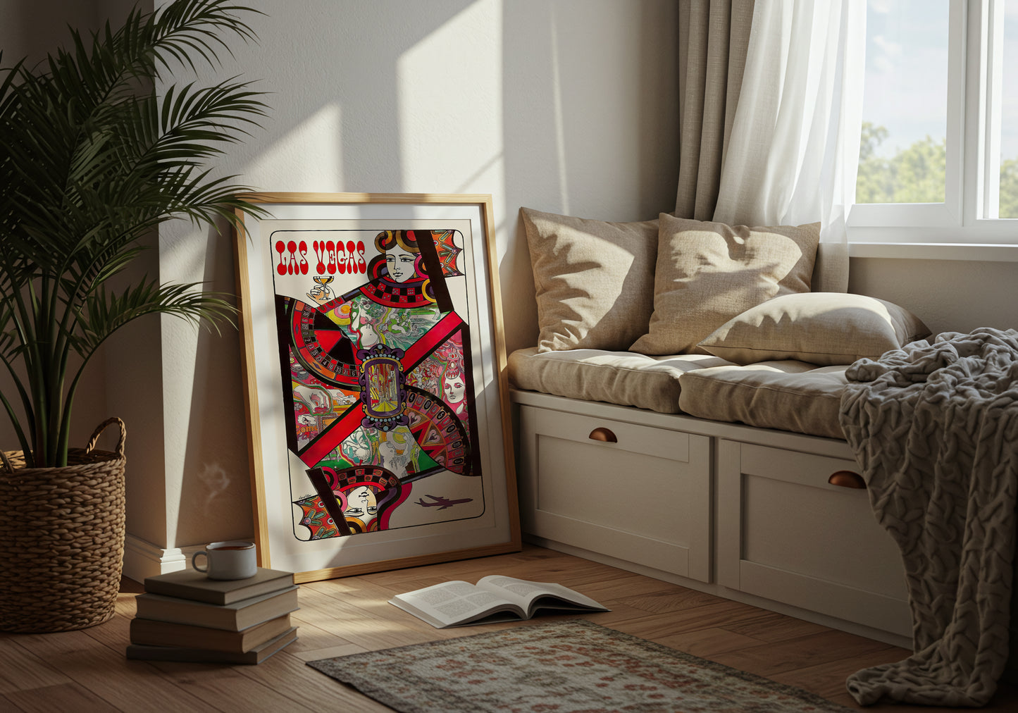 Las Vegas Queen Playing Card