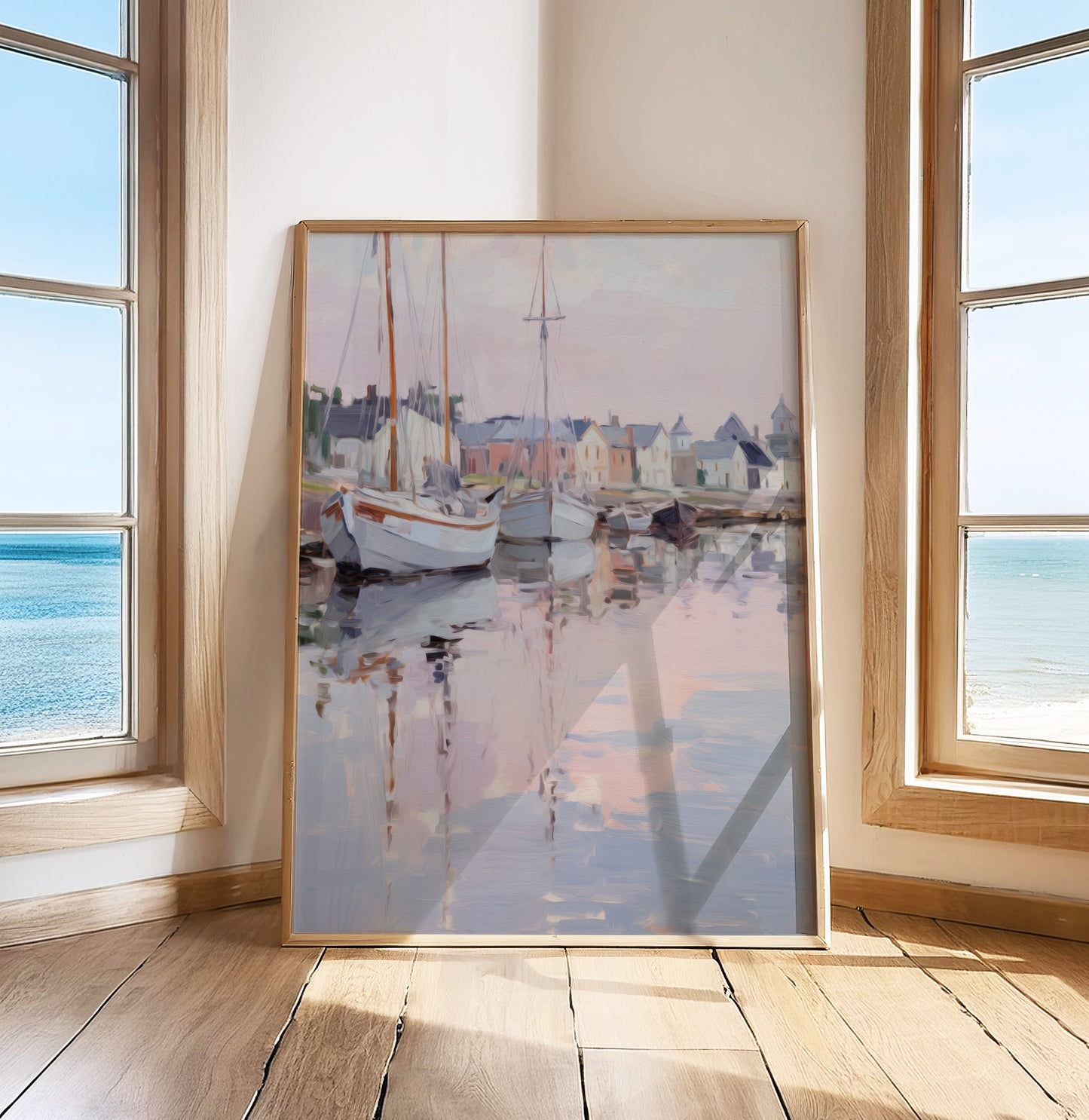 Sailboats in Harbor No2