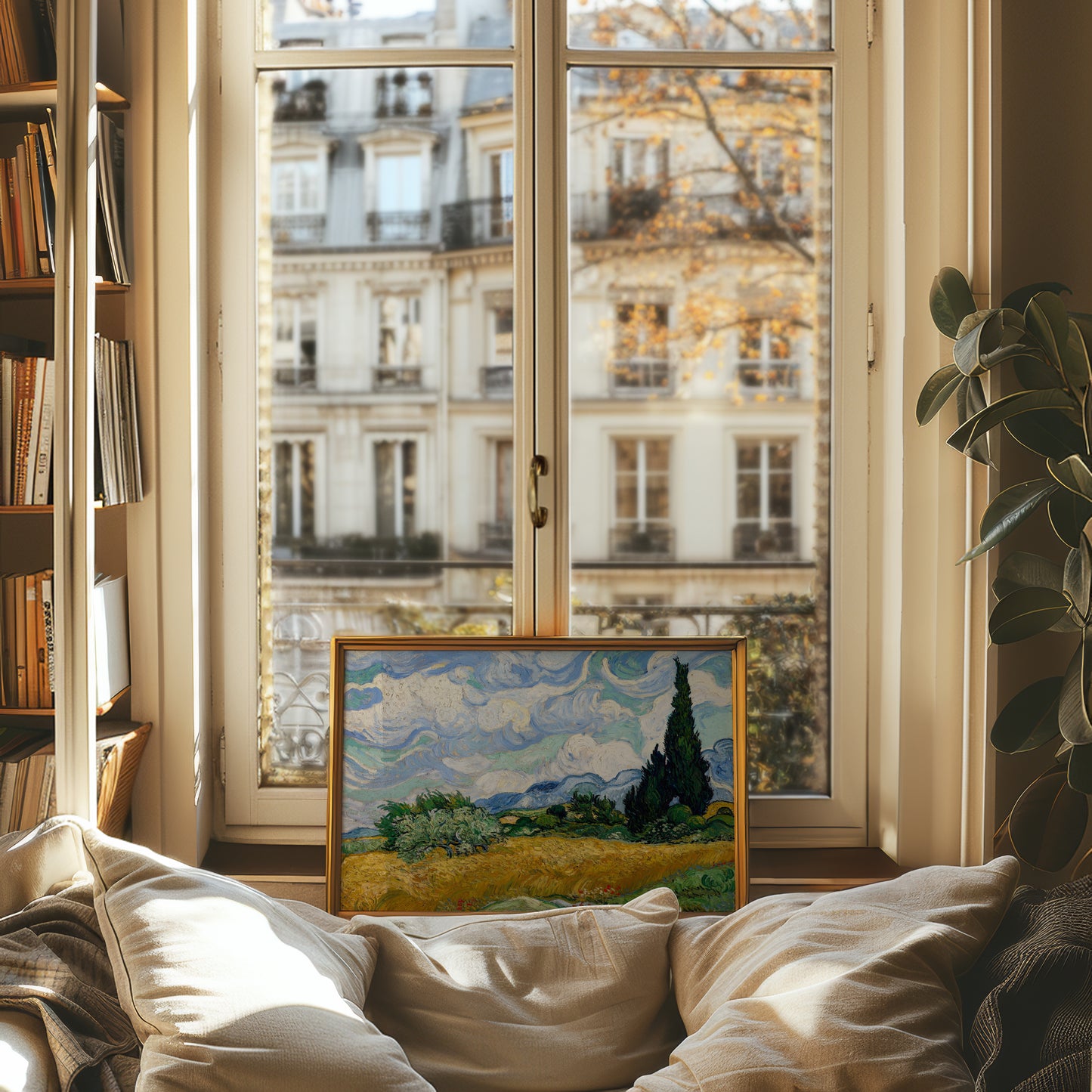 Van Gogh - Wheat Field with Cypresses No4