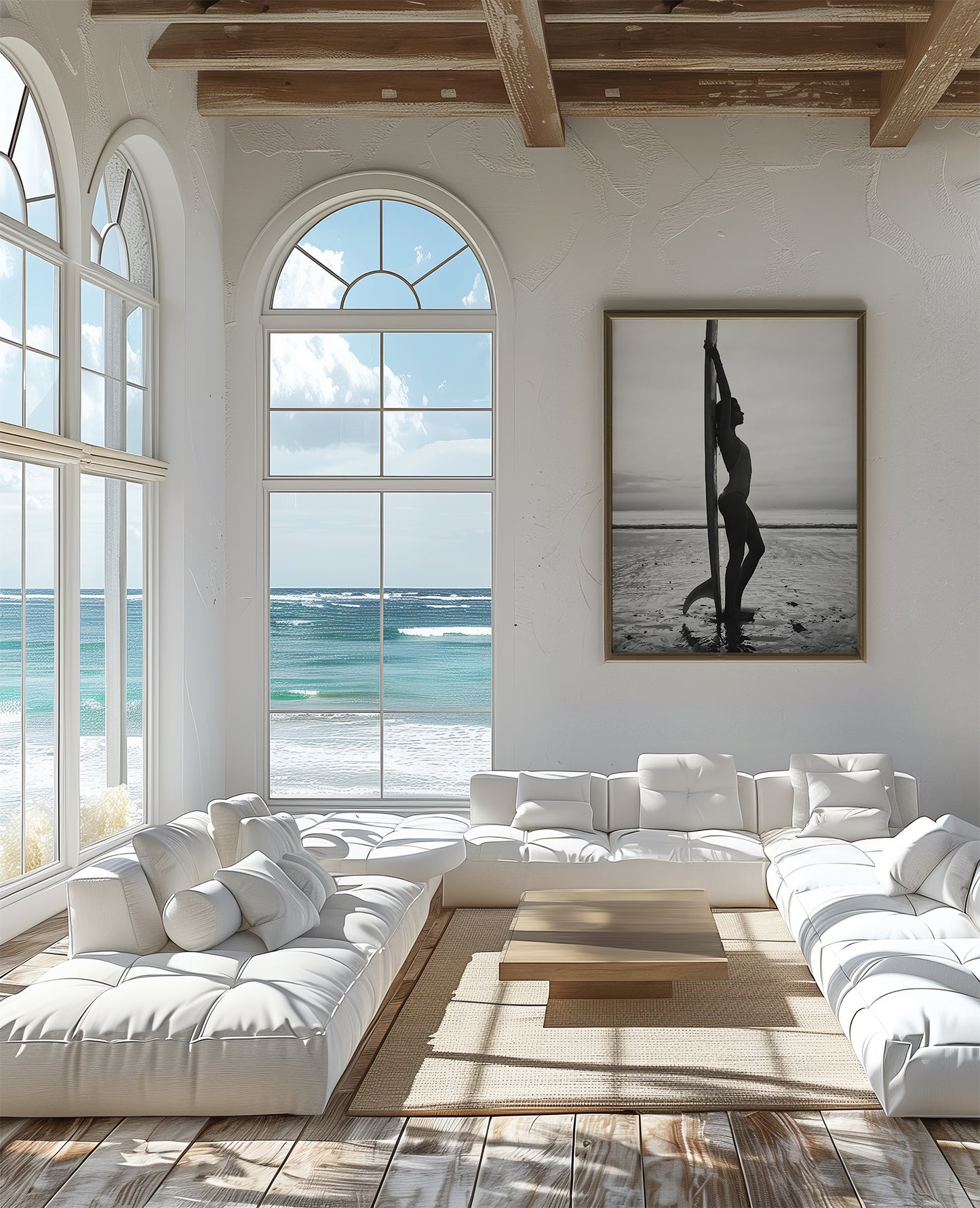 Woman with Surfboard