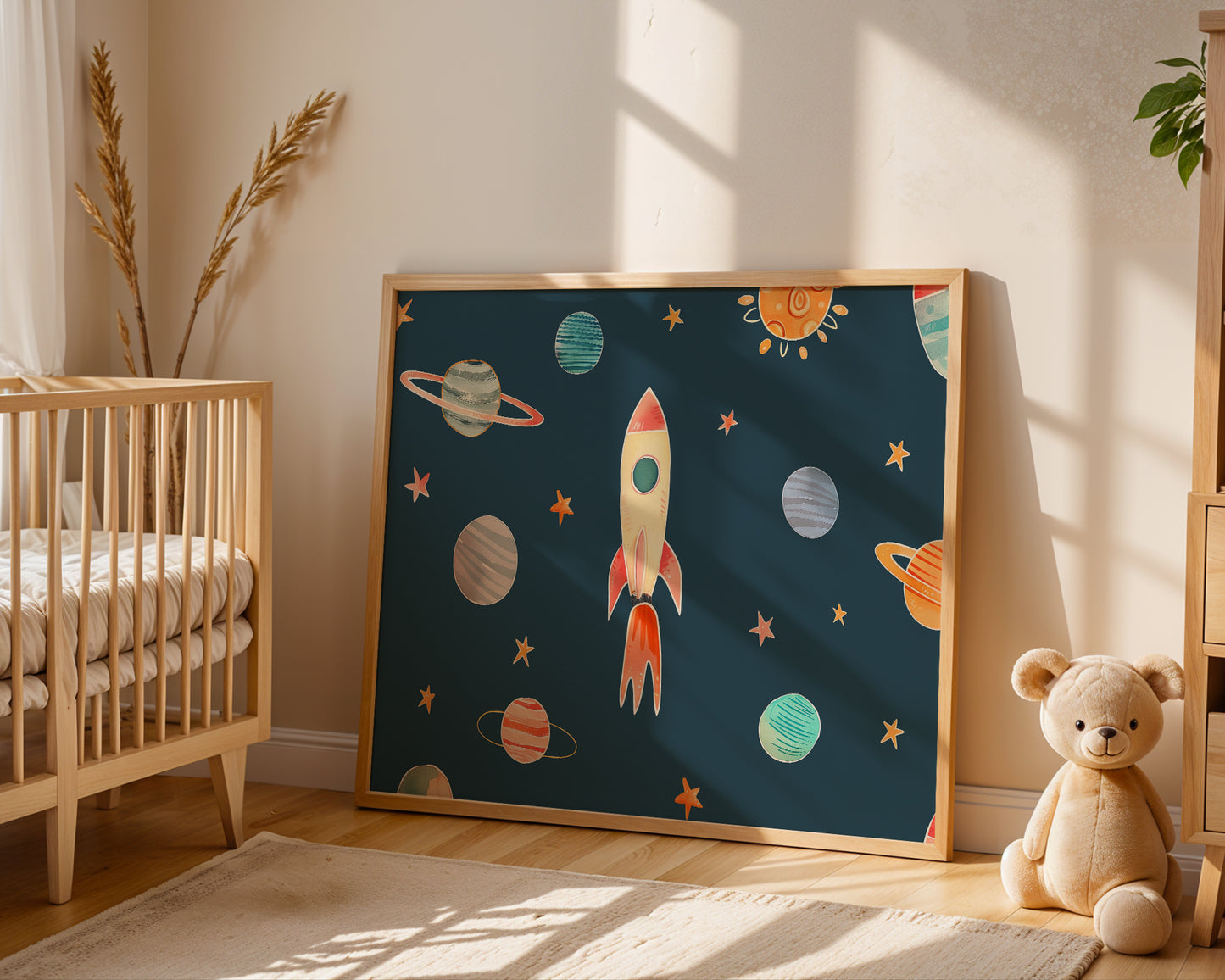 Whimsical Space Rocket No1