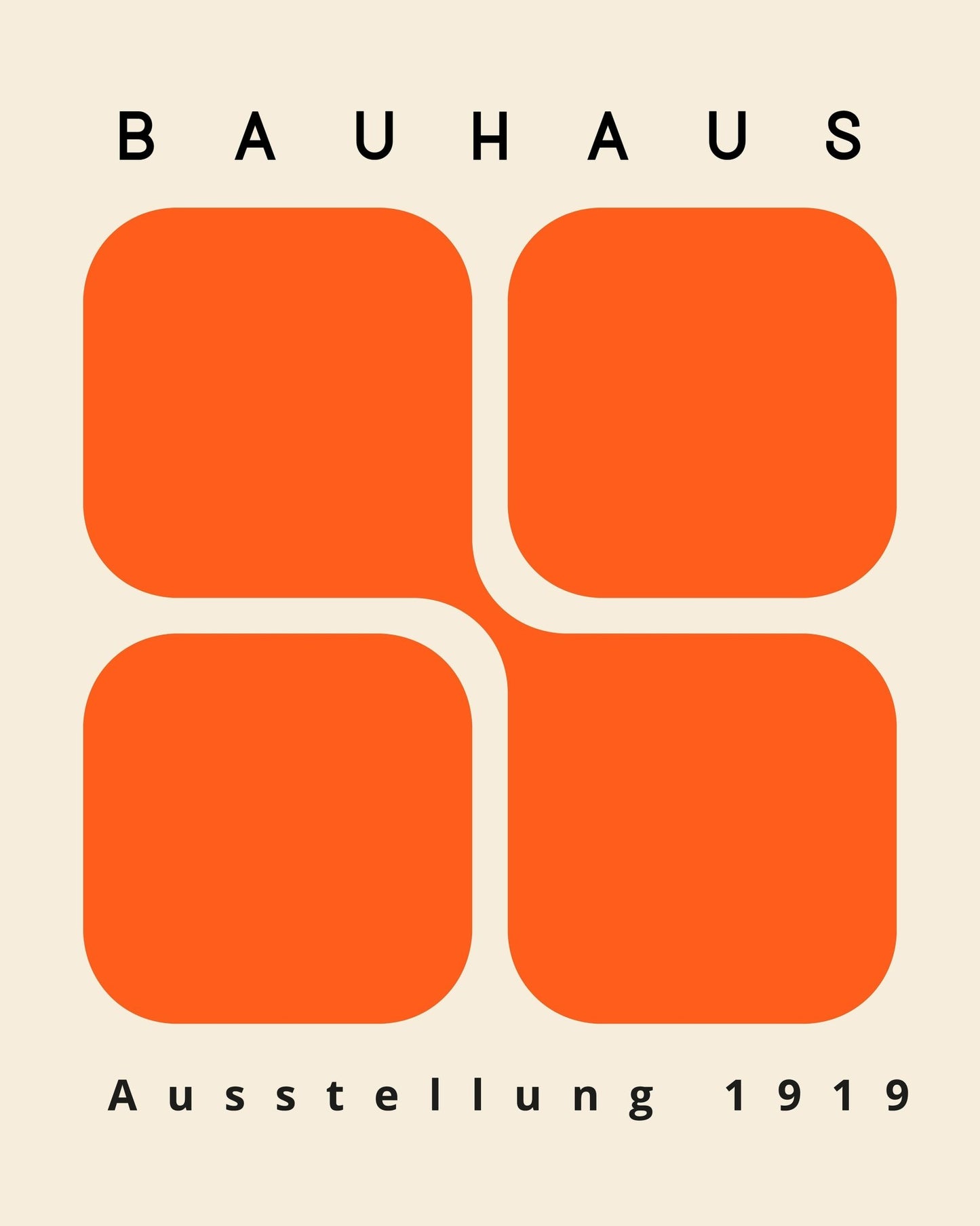 Bauhaus - Orange Blocks