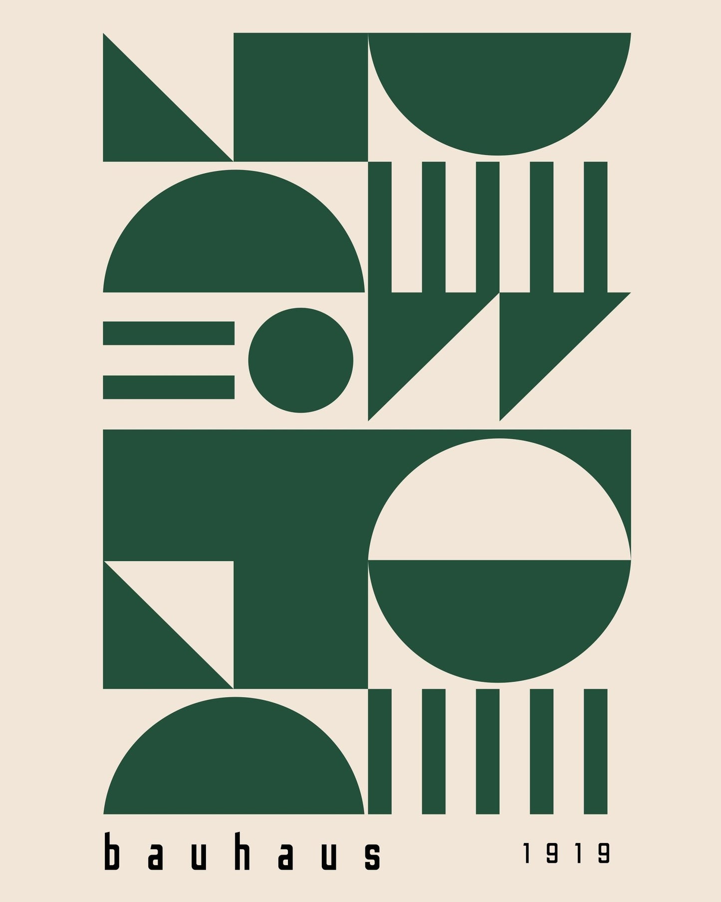 Bauhaus - Green Geometric