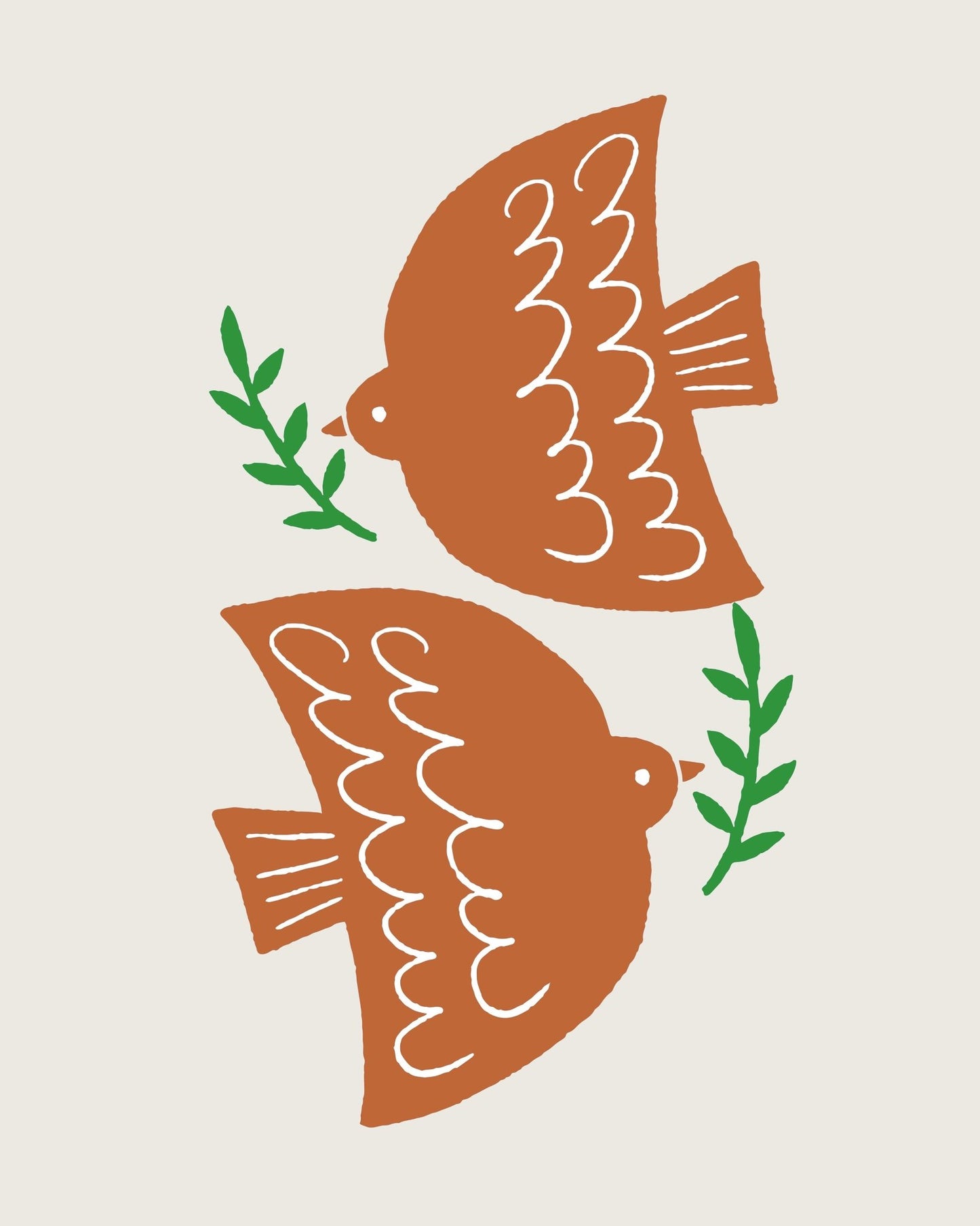 Orange Doves