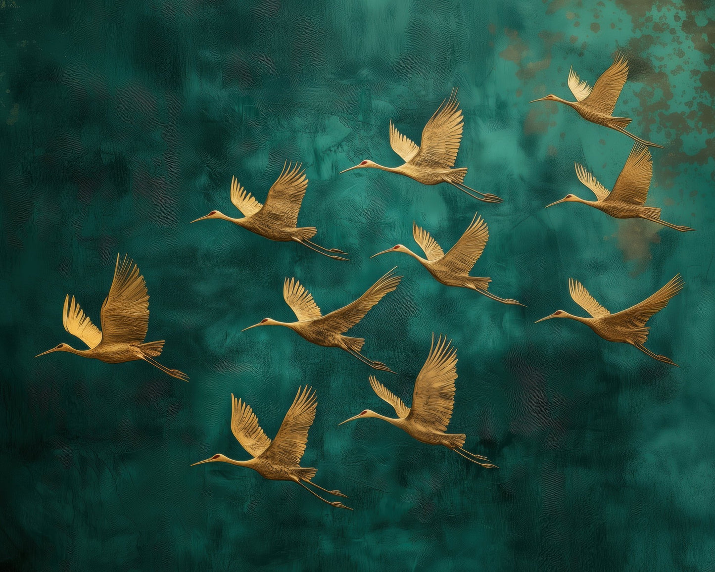 Golden Cranes