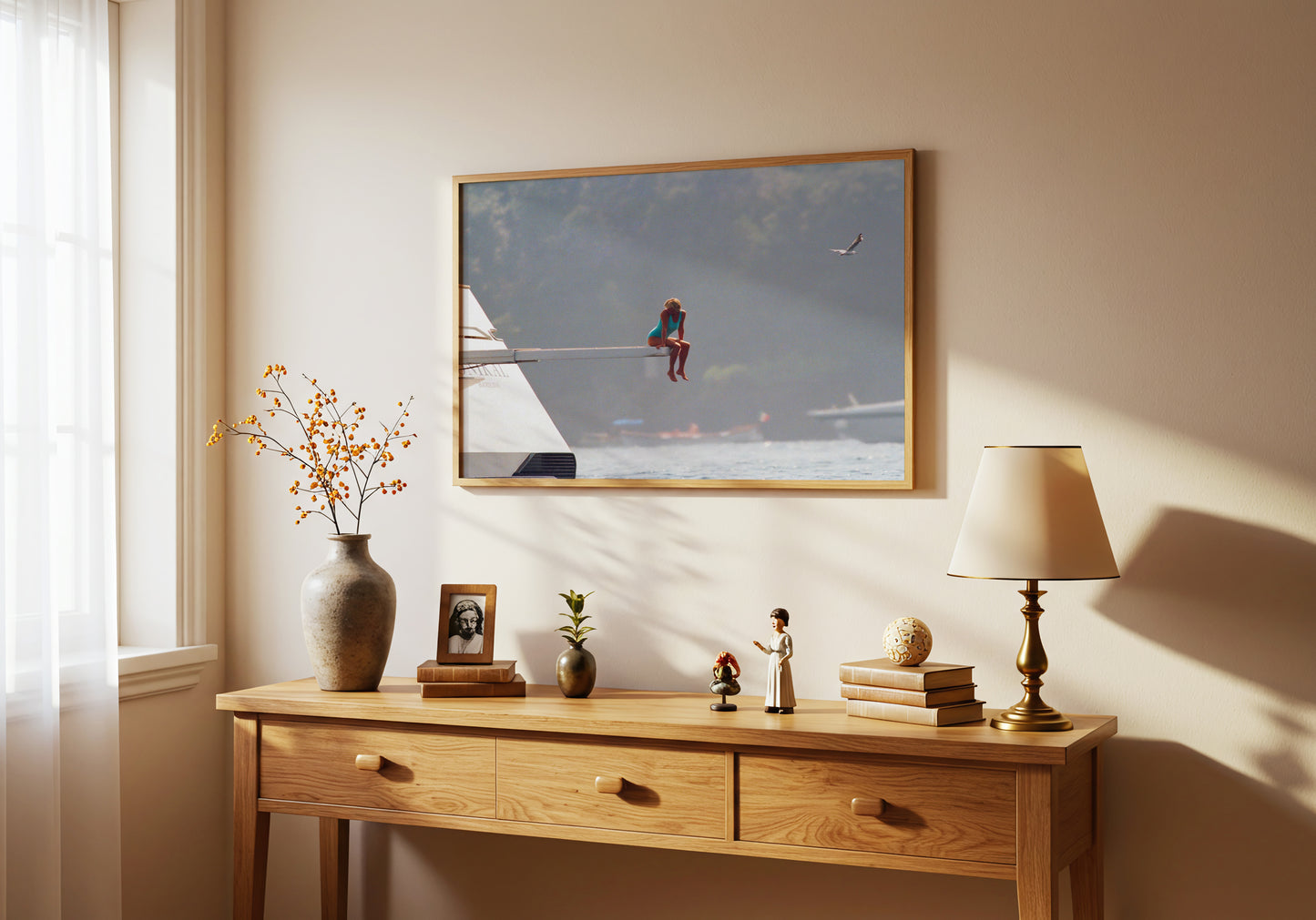 Sitting on a Diving Board