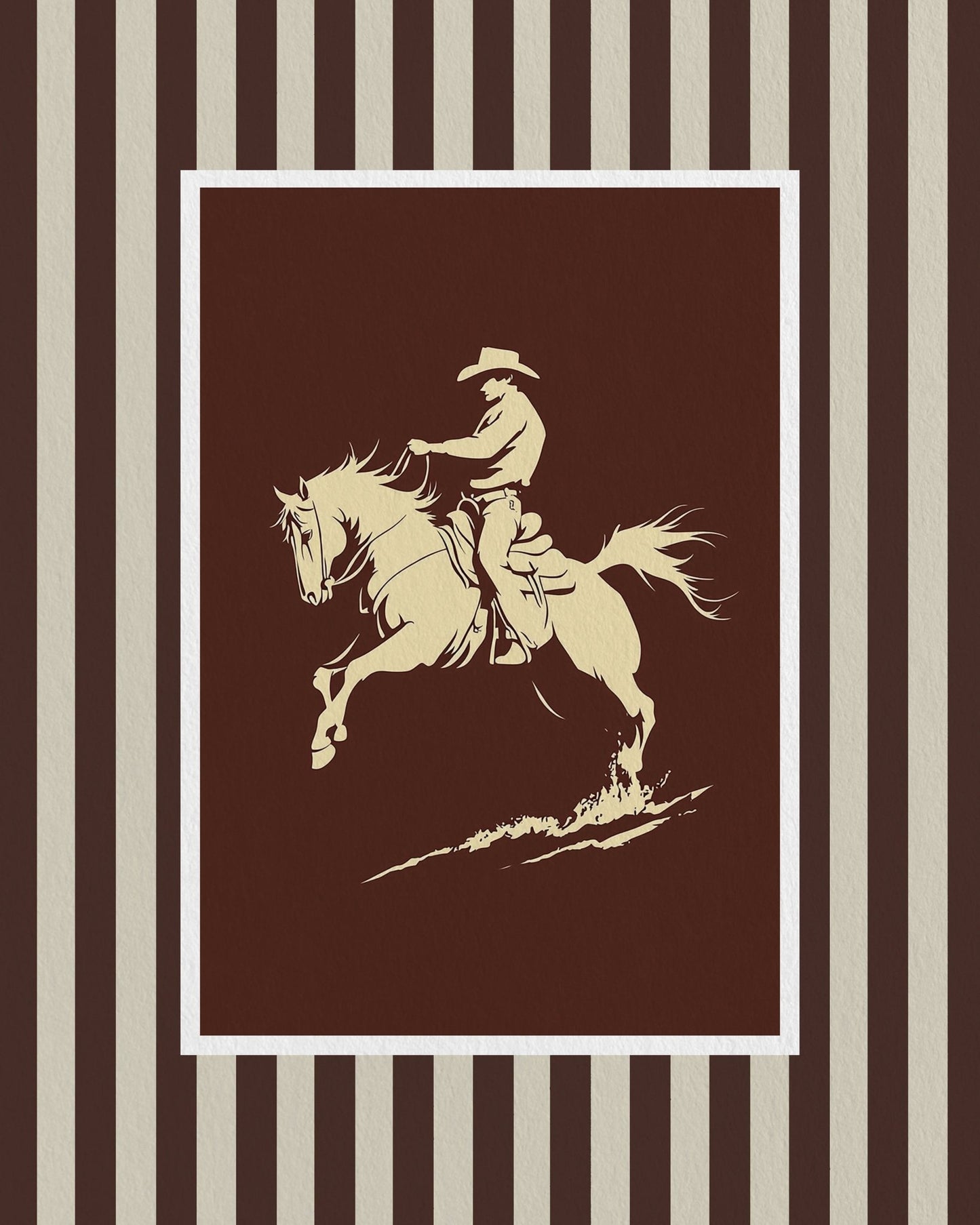 Cowboy on Bucking Horse