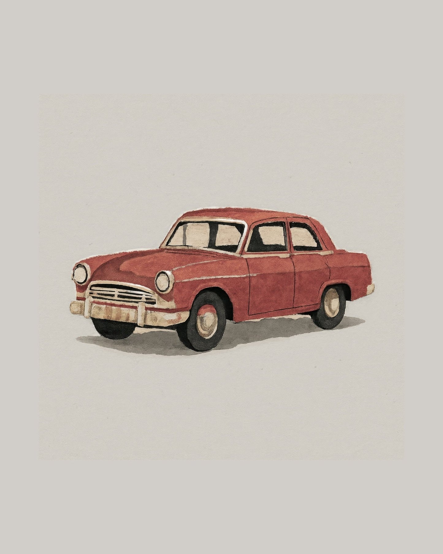 Vintage Red Car