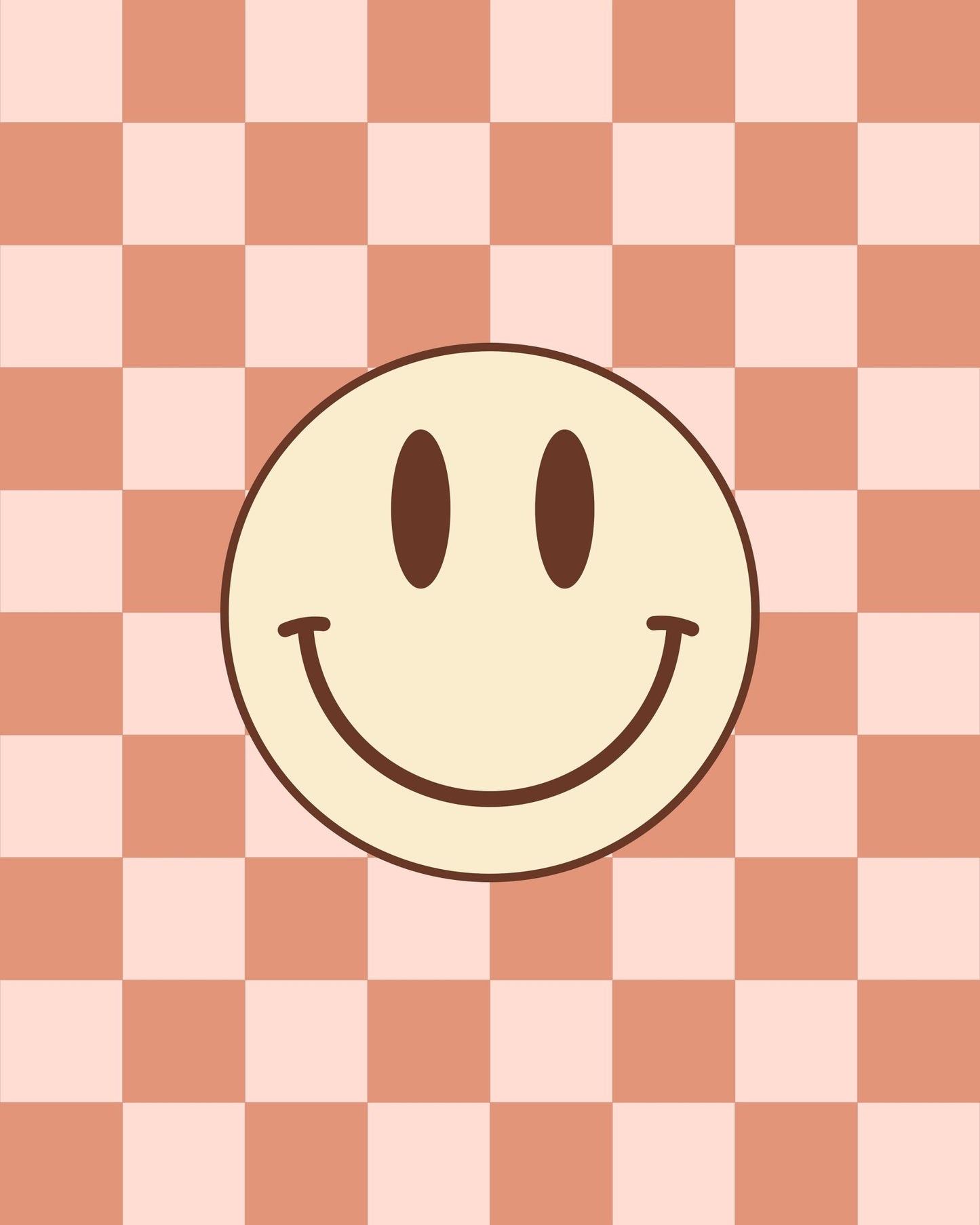 Smiley and Pink Checkered