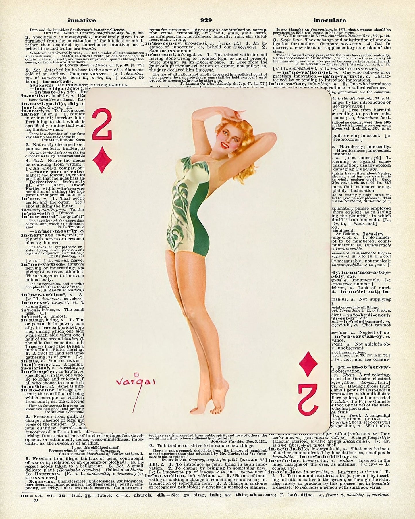 Pin-Up Playing Card