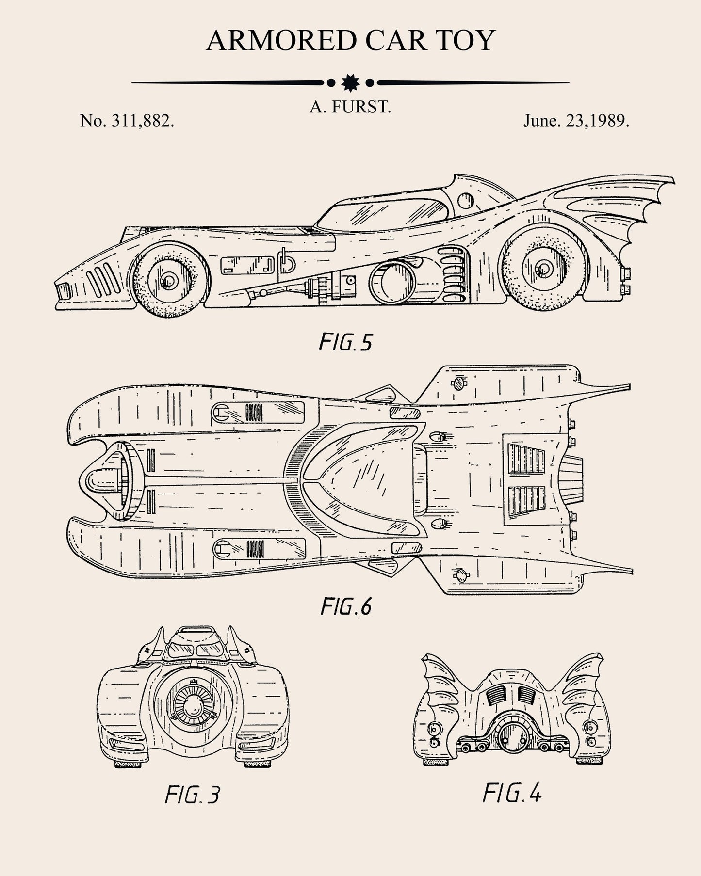 Armored Car Toy Patent
