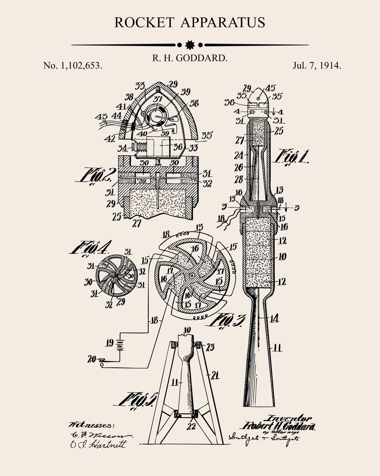 Rocket Apparatus Patent