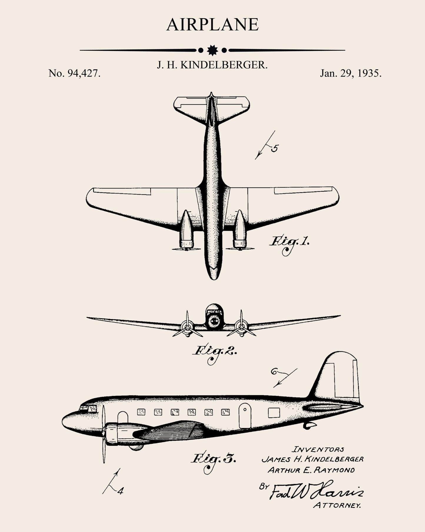 Airplane Patent NO3