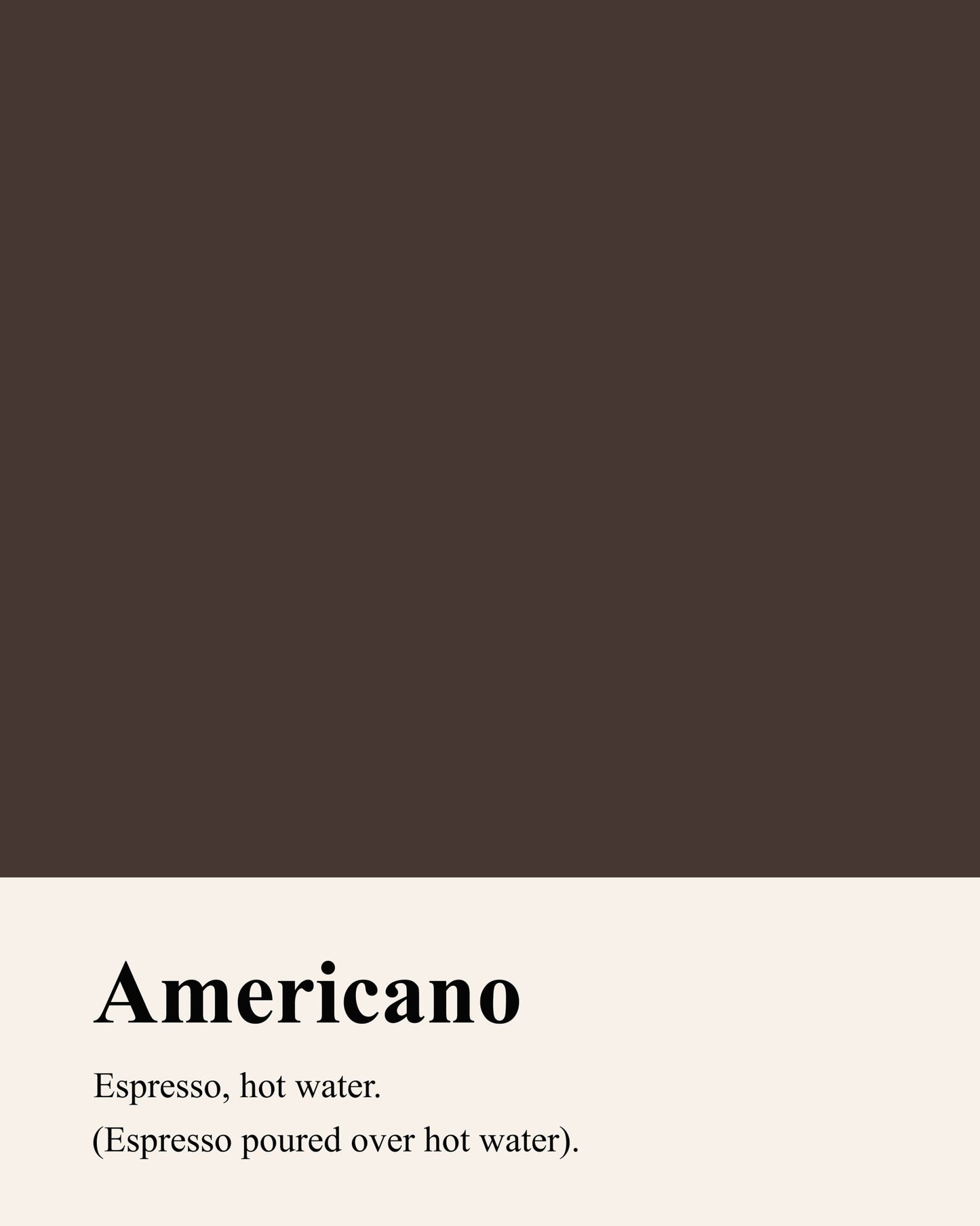 Americano Definition