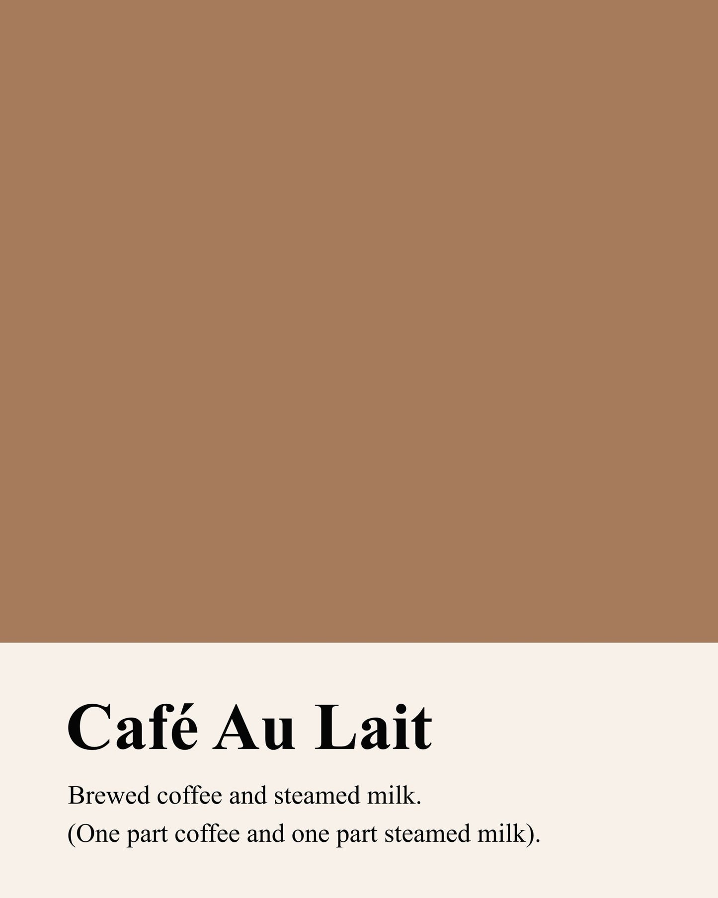 Cafe Au Lait Definition