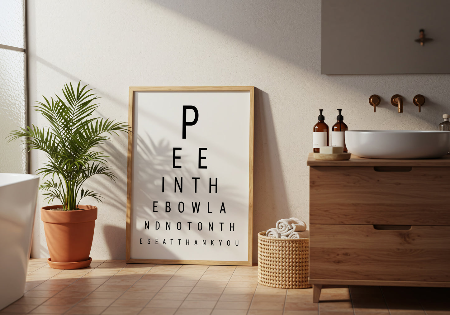 Bathroom Eye Chart