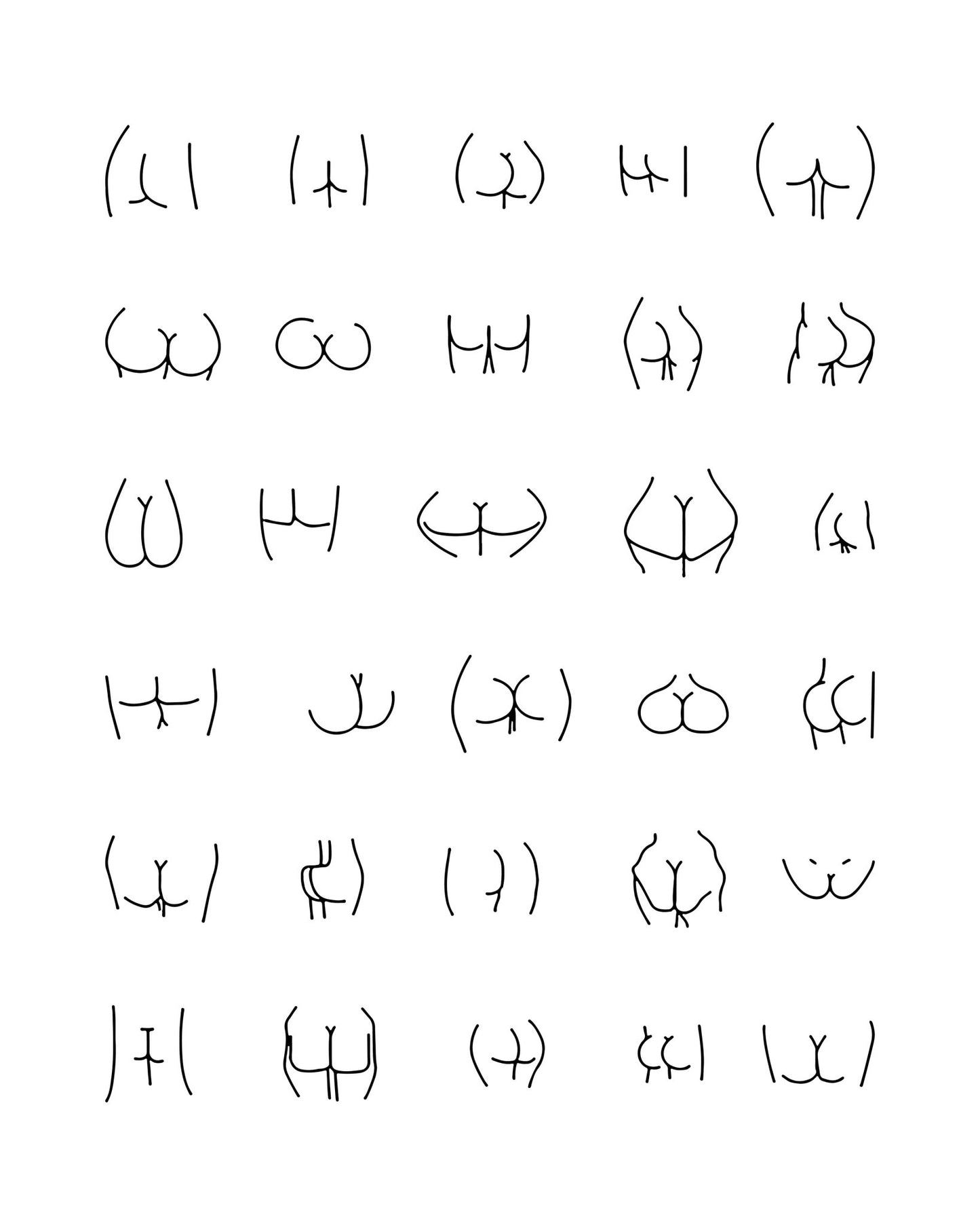 Shapes of Buttocks
