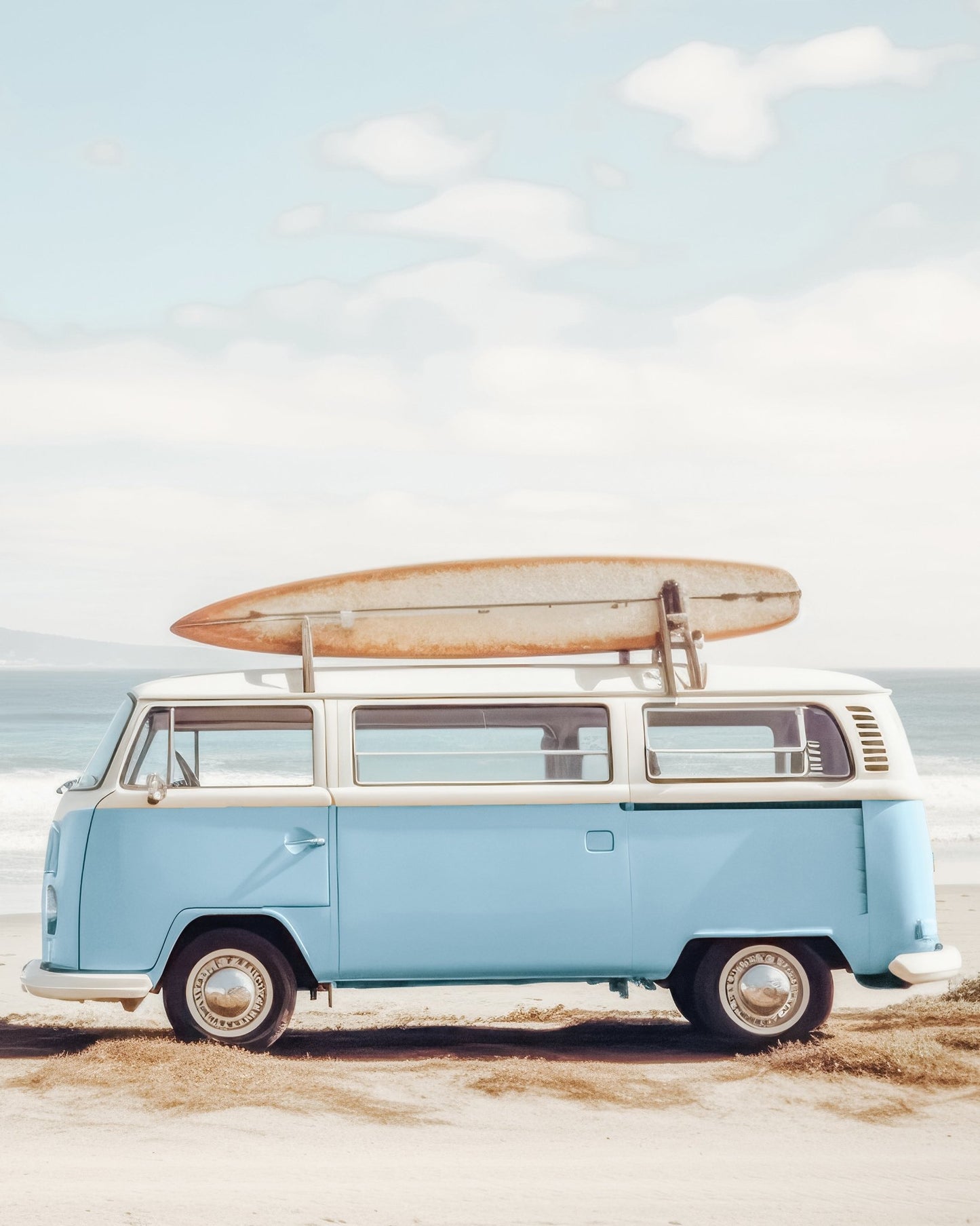 Blue Camper Van
